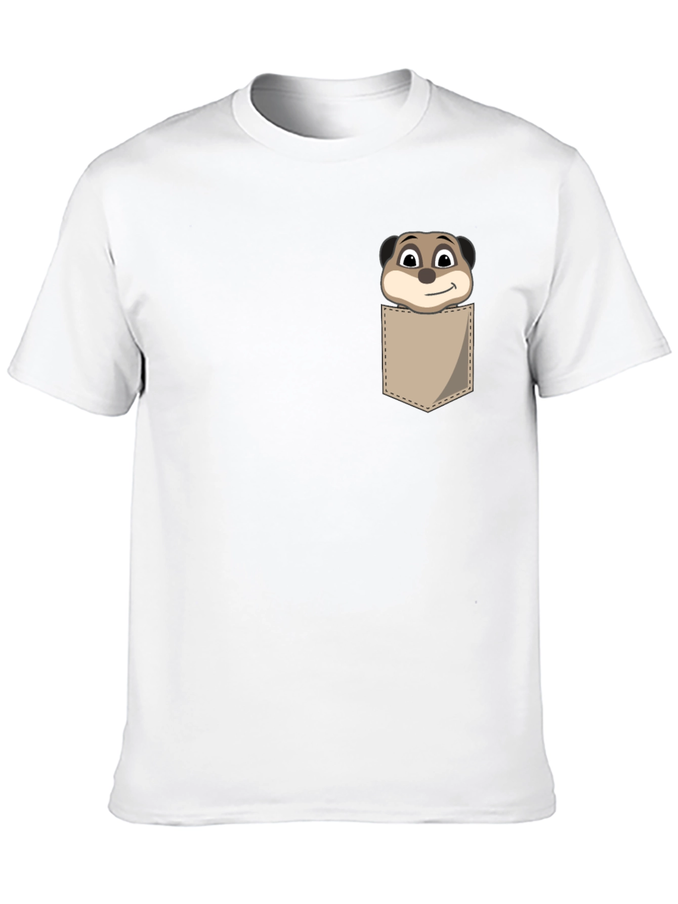 Meerkat Pocket T-Shirt - Novelty Animal Tee