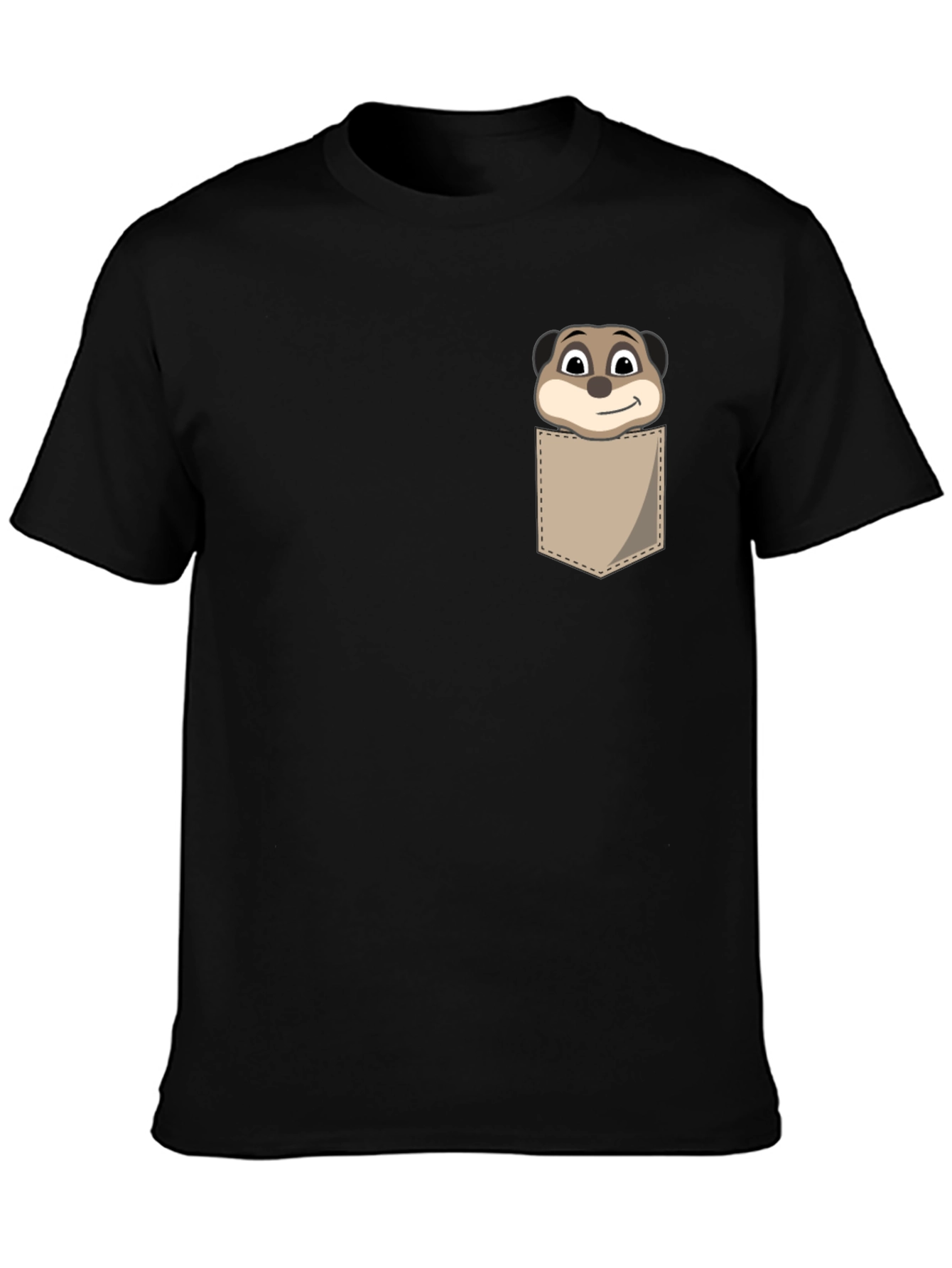 Meerkat Pocket T-Shirt - Novelty Animal Tee