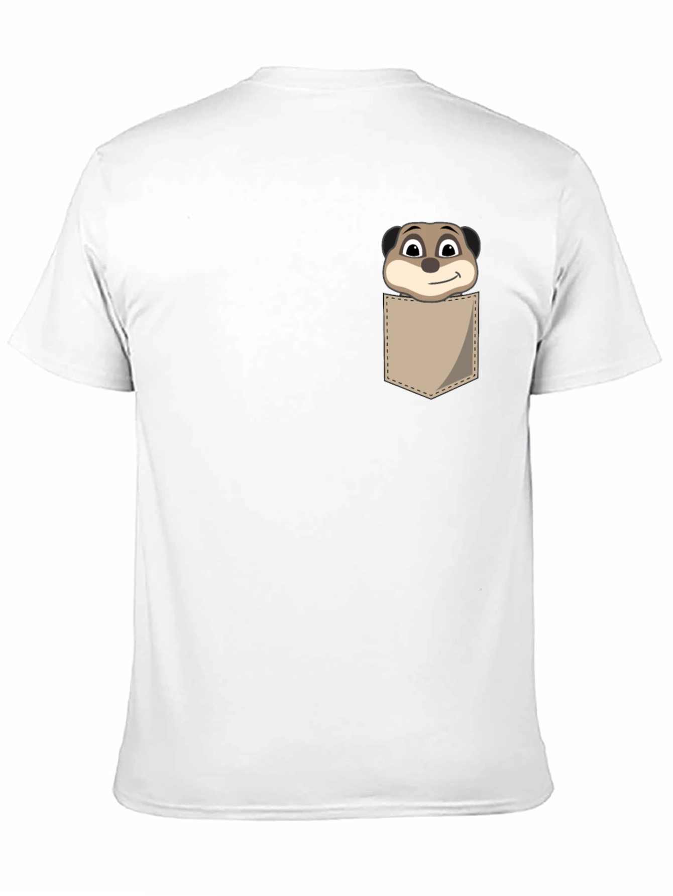 Meerkat Pocket T-Shirt - Novelty Animal Tee