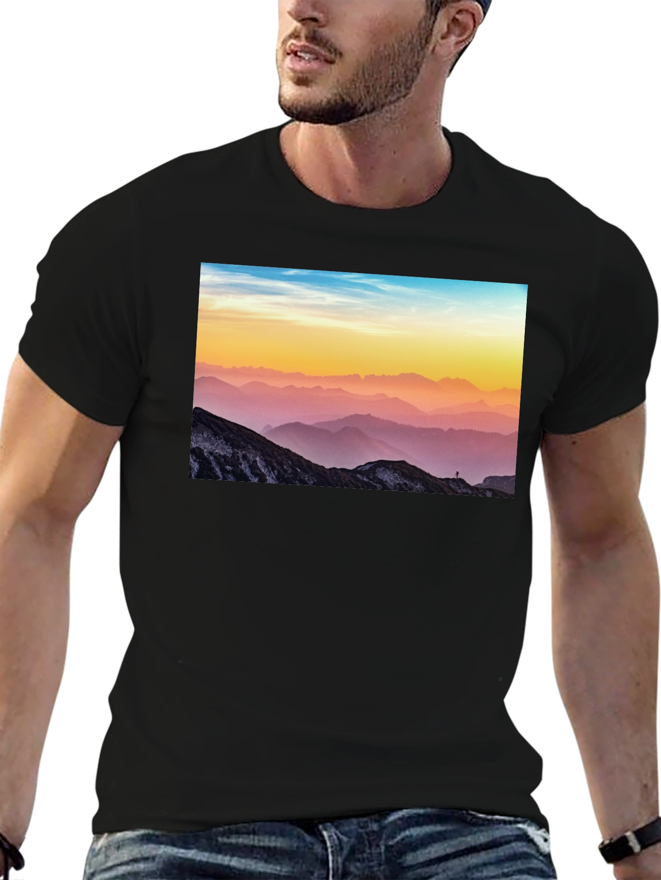Mountain View Graphic Tee - Black