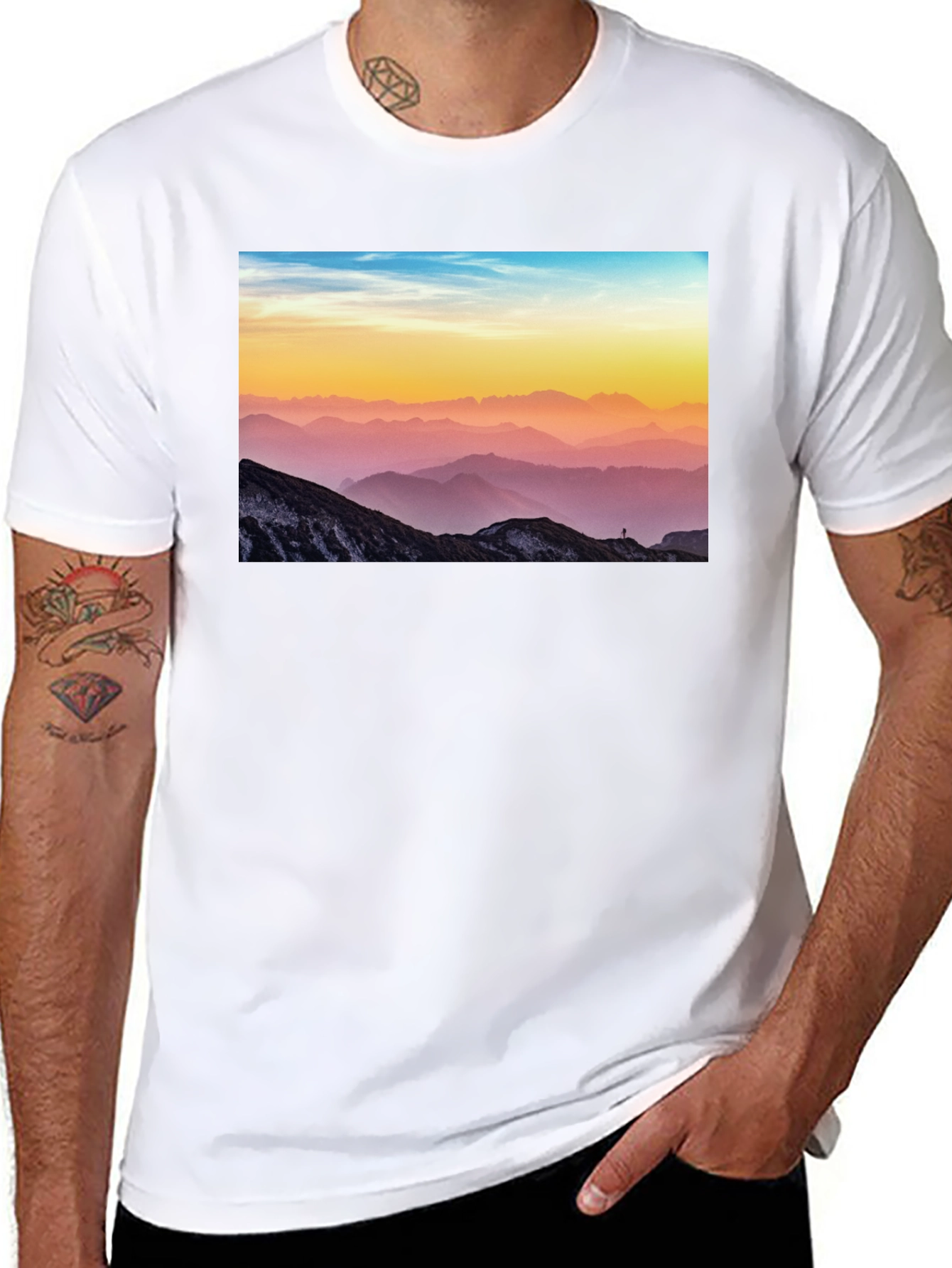 Mountain View Graphic Tee - Black