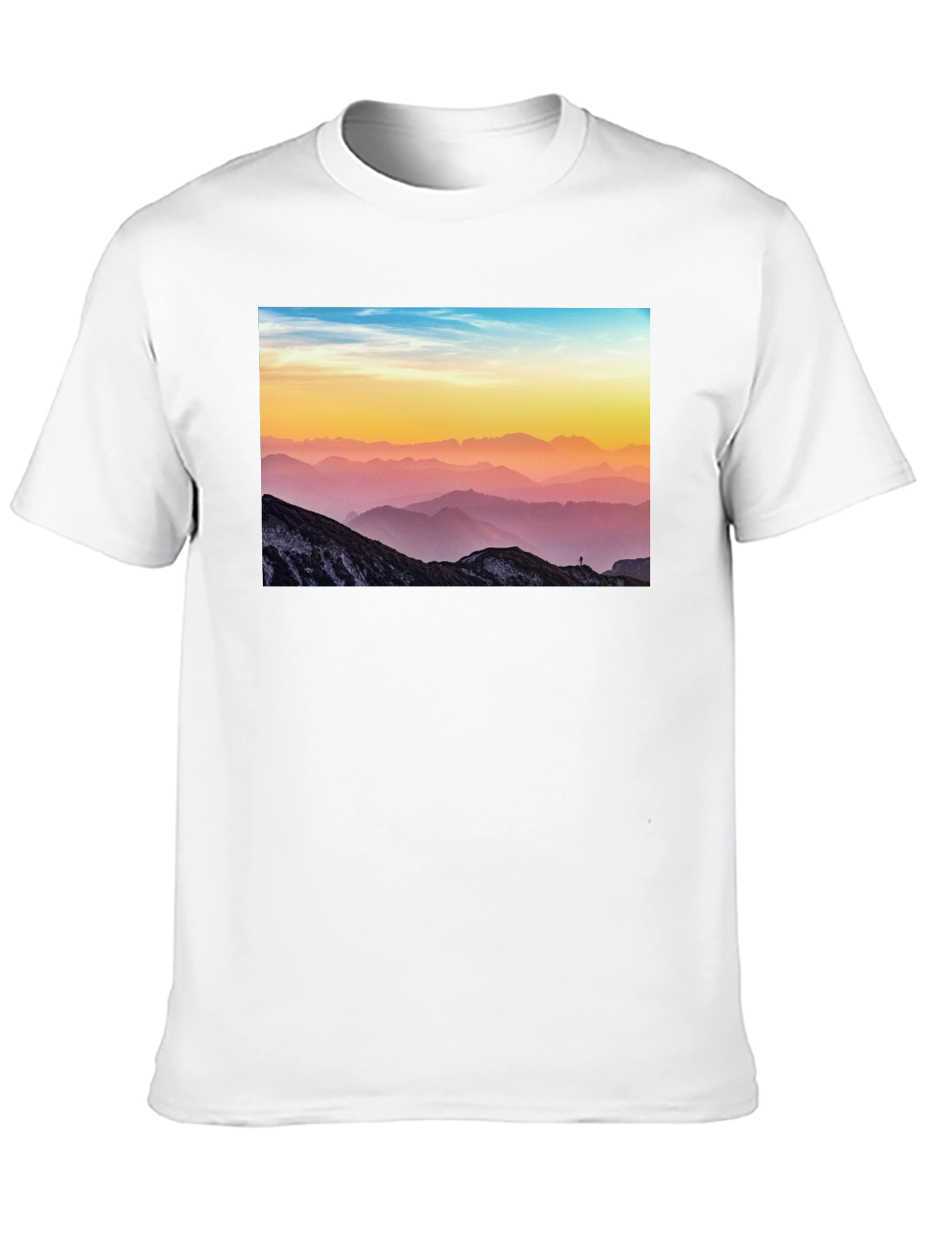 Mountain View Graphic Tee - Black