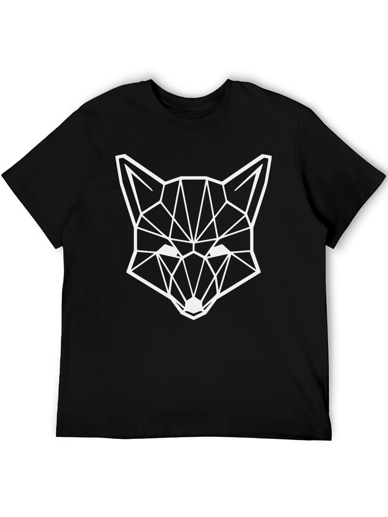 Geometric Fox Graphic Tee - Modern Style