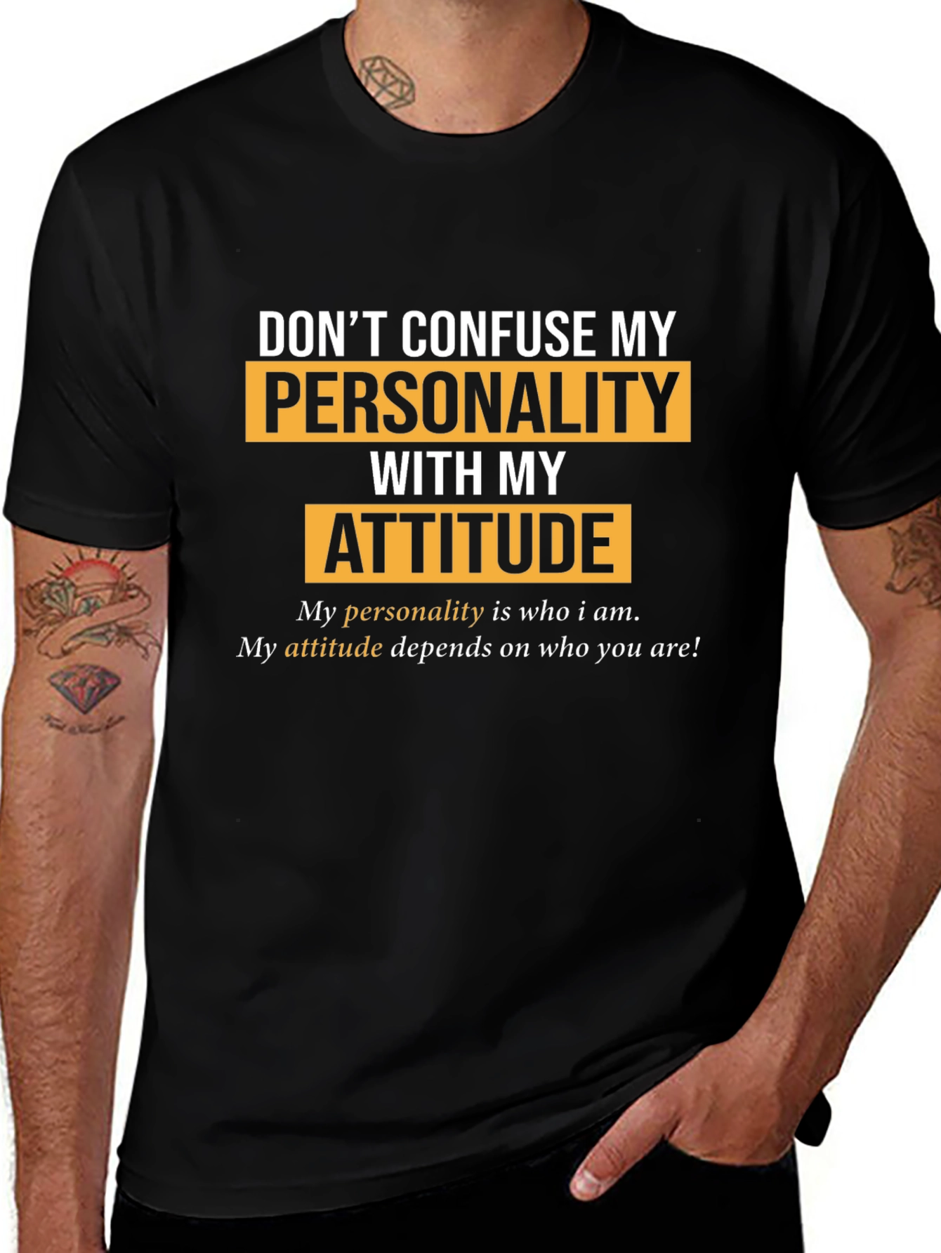 Personality vs. Attitude Graphic T-Shirt