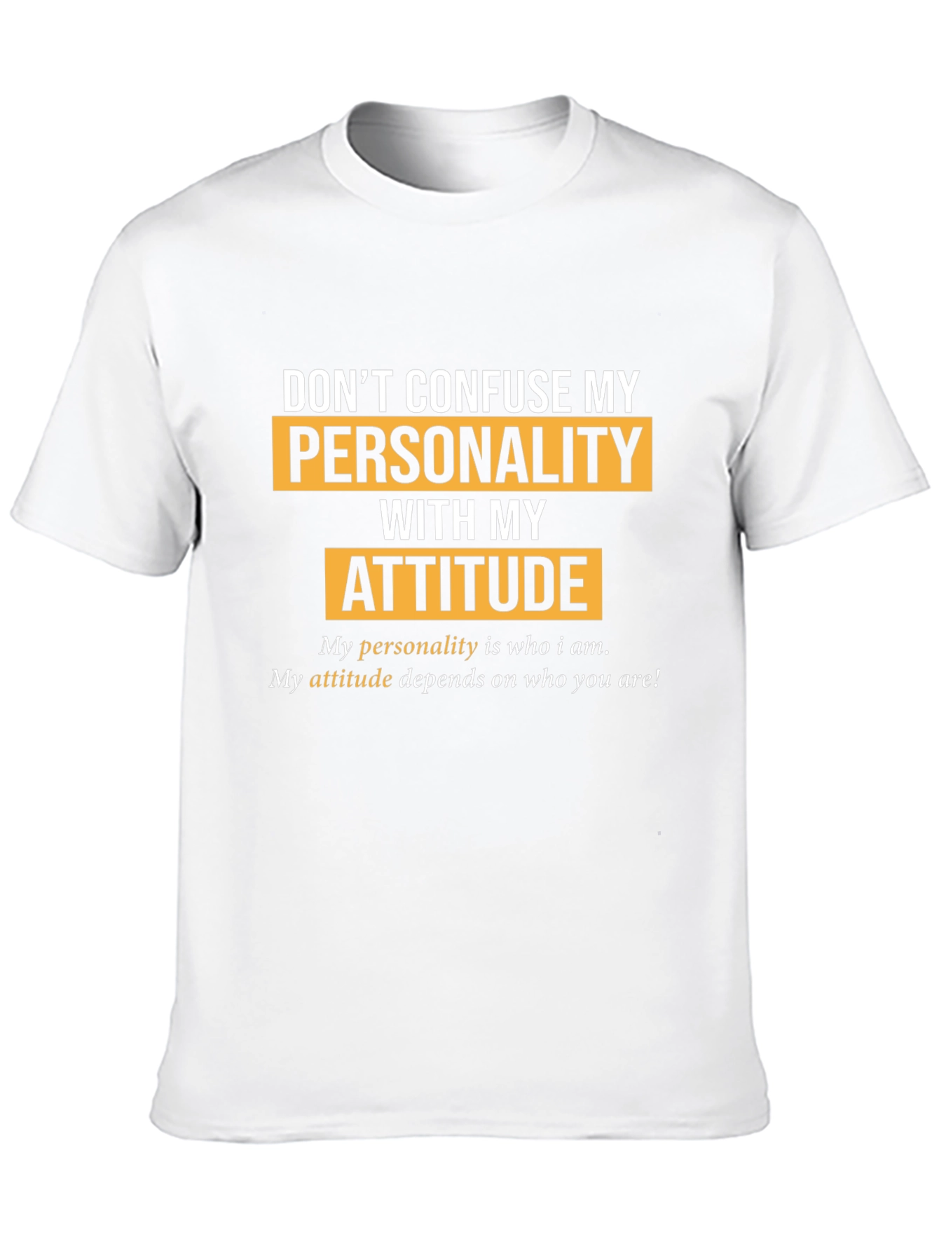 Personality vs. Attitude Graphic T-Shirt