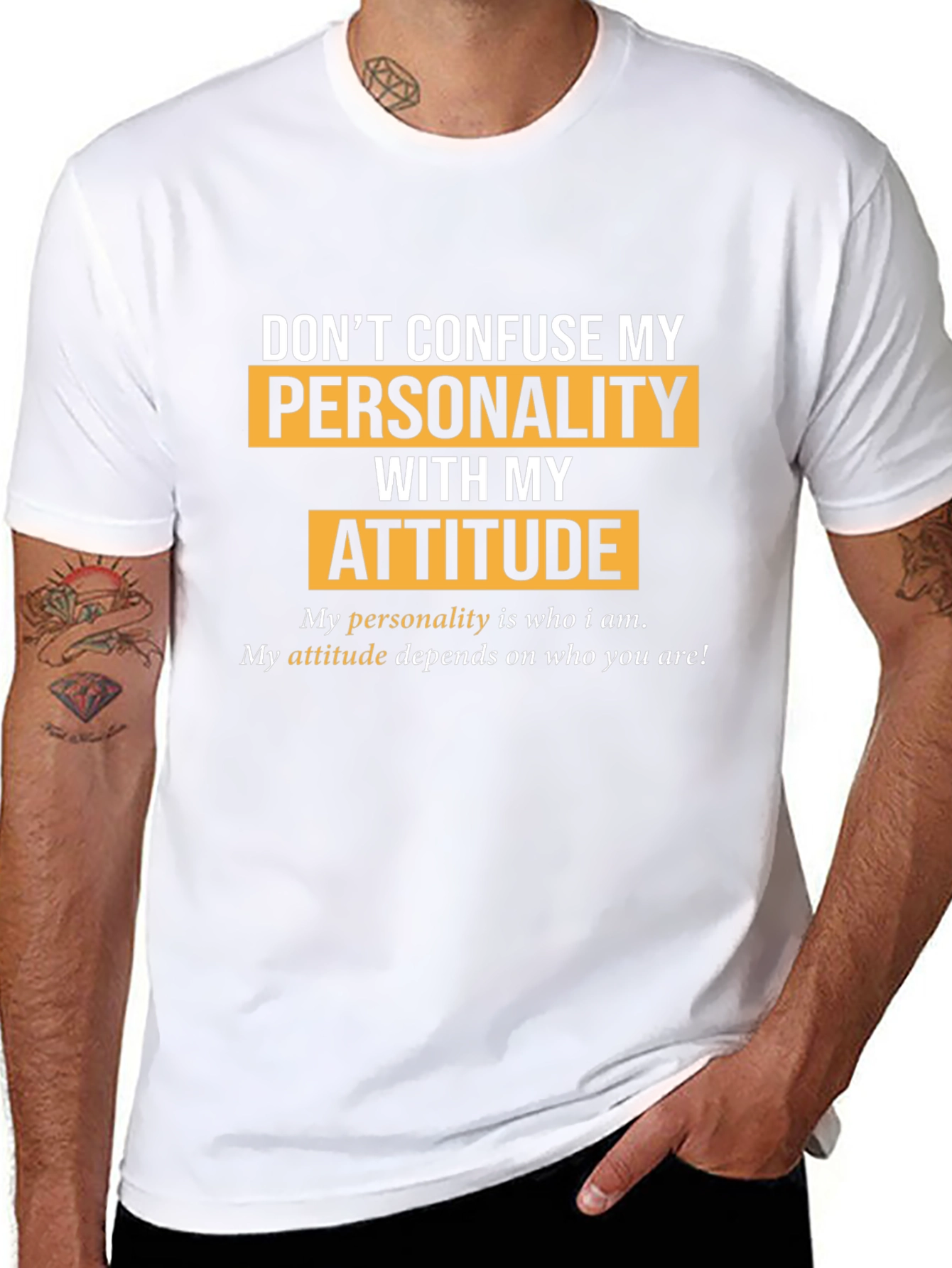 Personality vs. Attitude Graphic T-Shirt