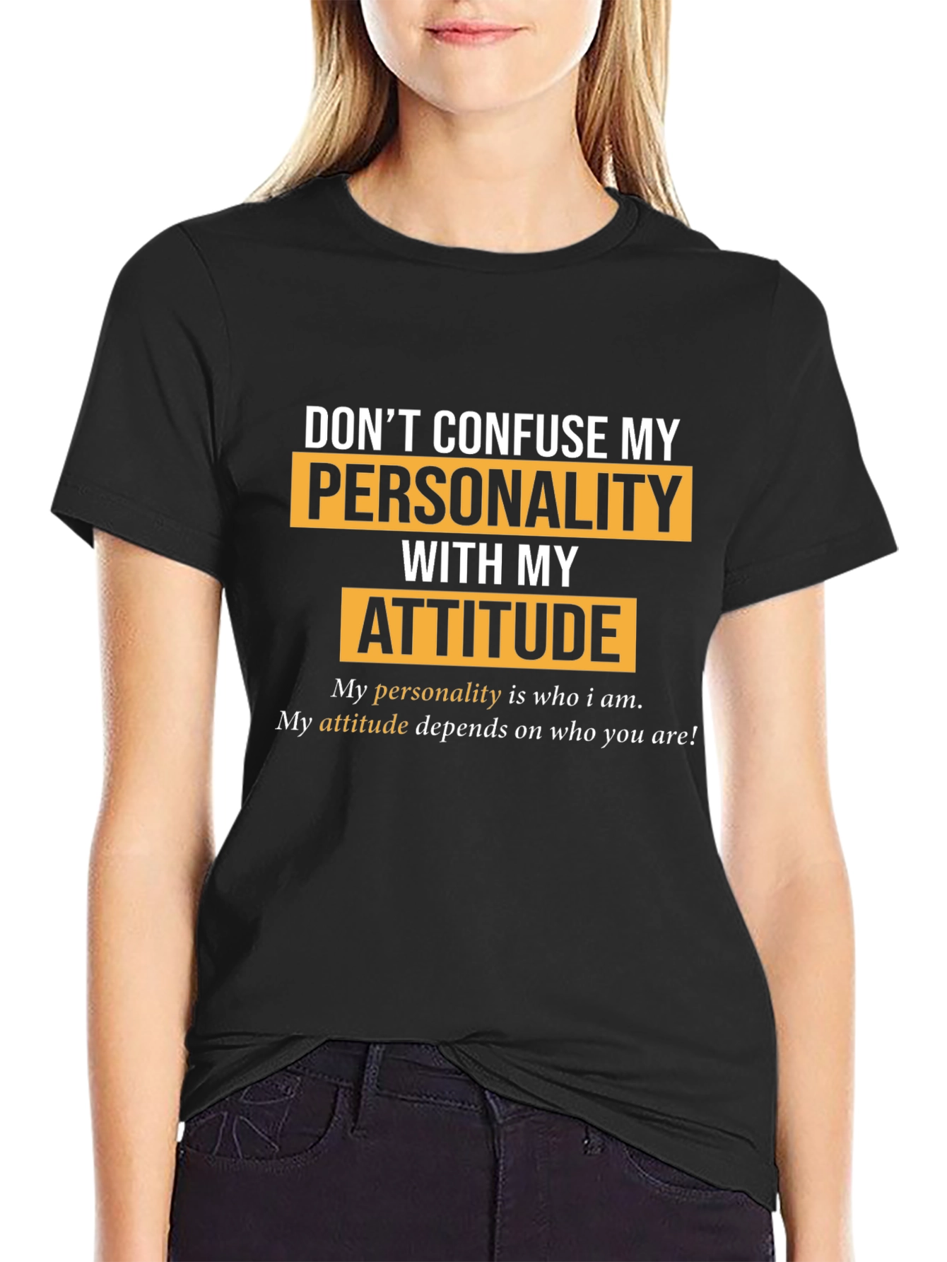 Personality vs. Attitude Graphic T-Shirt