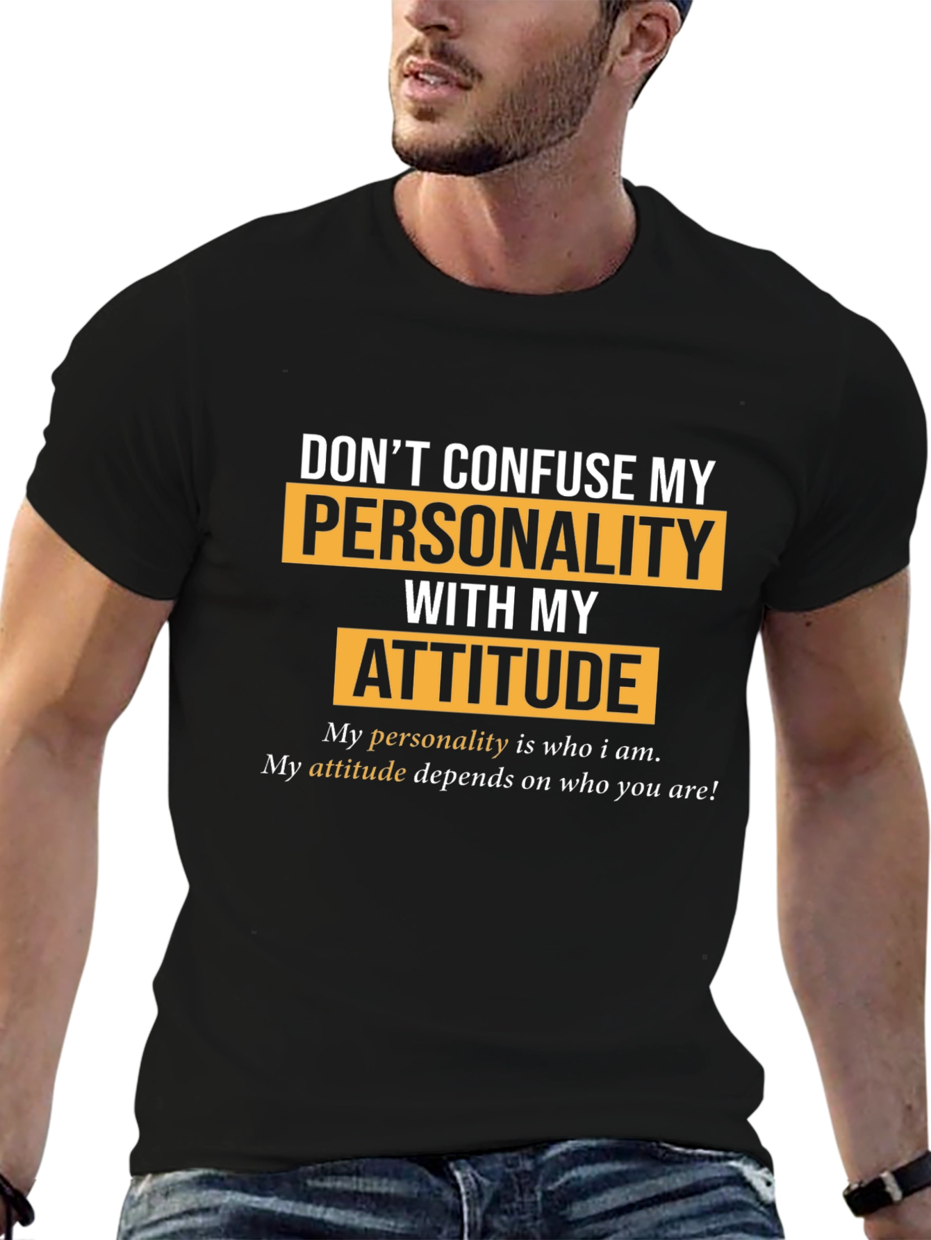 Personality vs. Attitude Graphic T-Shirt