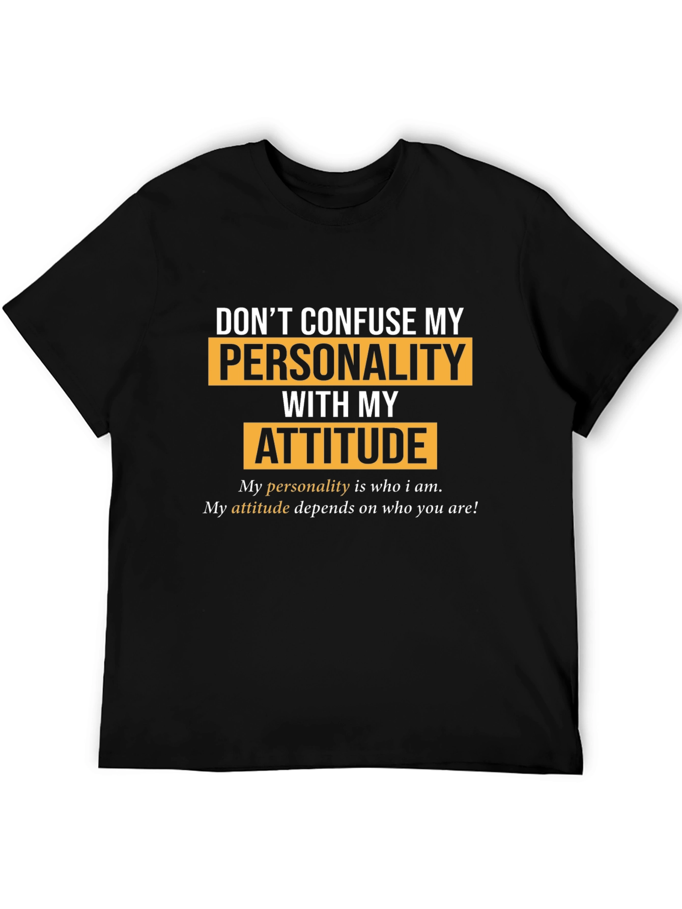 Personality vs. Attitude Graphic T-Shirt