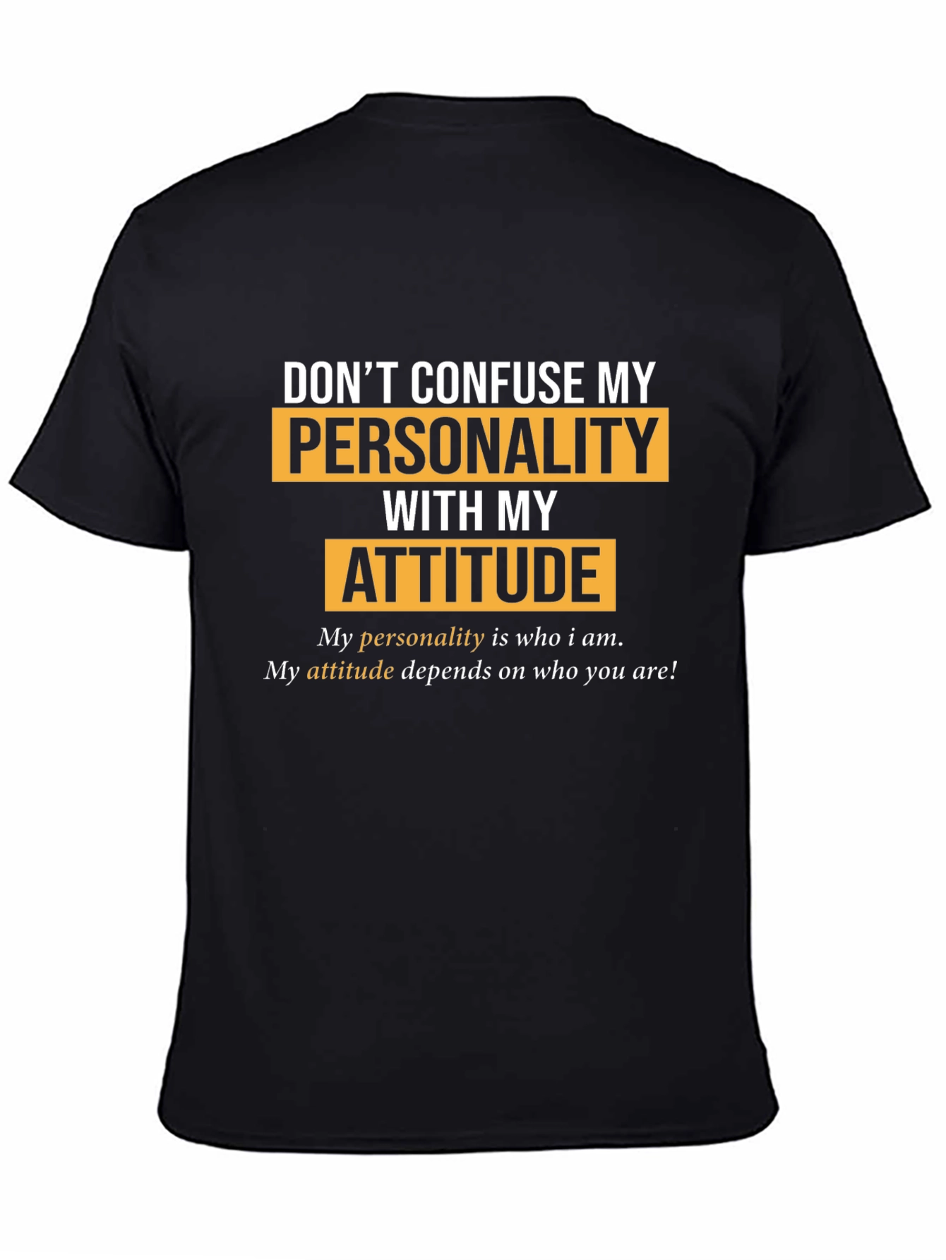 Personality vs. Attitude Graphic T-Shirt