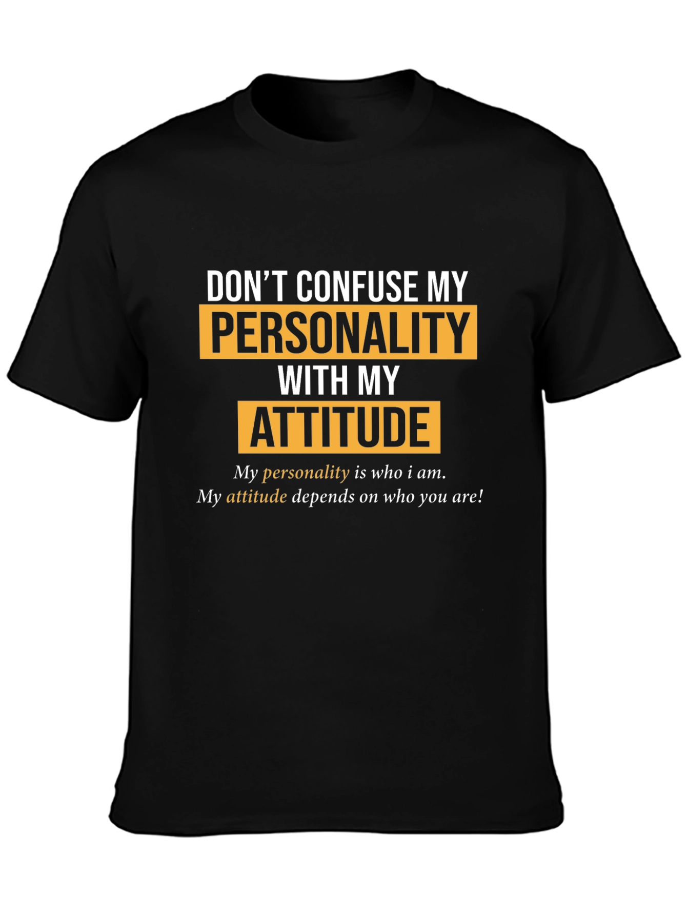 Personality vs. Attitude Graphic T-Shirt