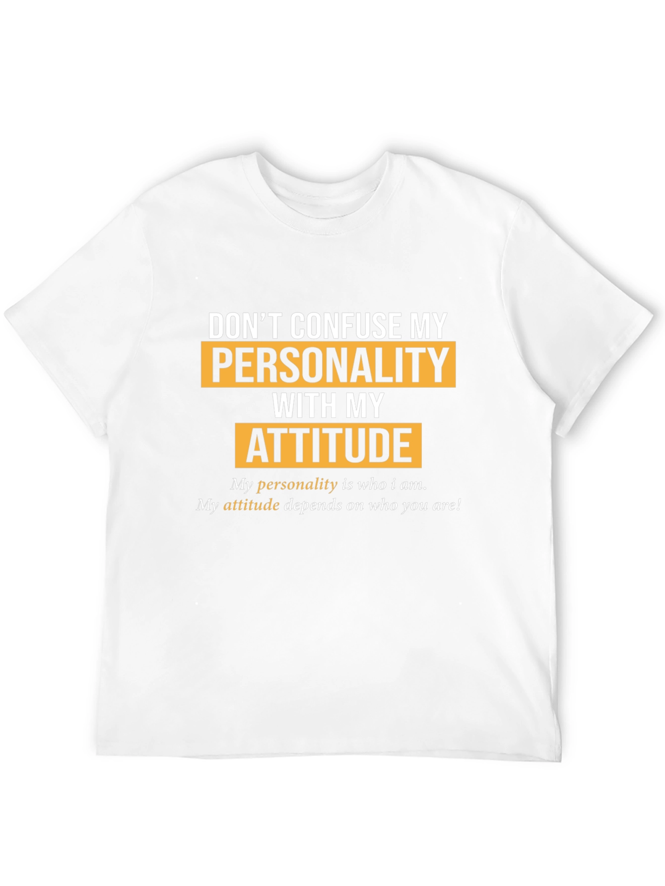 Personality vs. Attitude Graphic T-Shirt