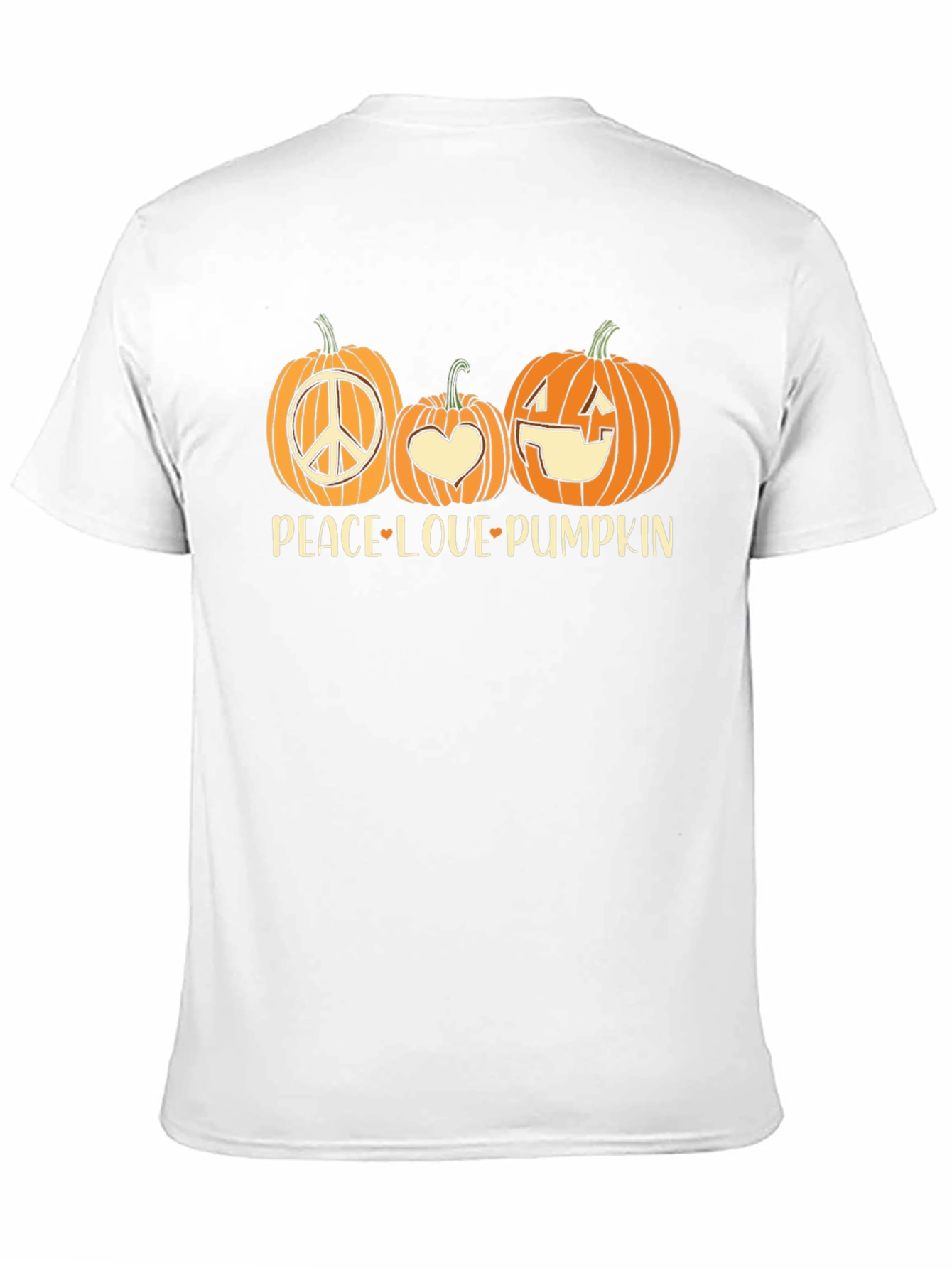 Peace Love Pumpkin Halloween T-Shirt