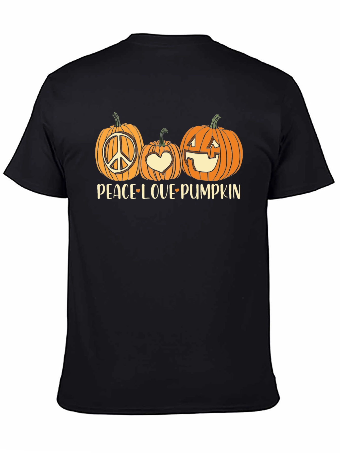 Peace Love Pumpkin Halloween T-Shirt