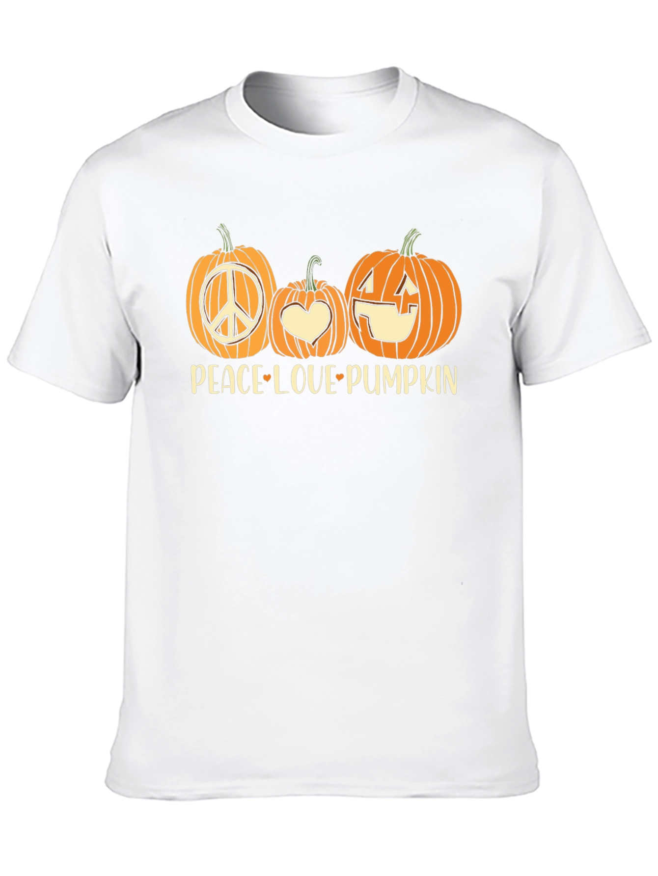 Peace Love Pumpkin Halloween T-Shirt