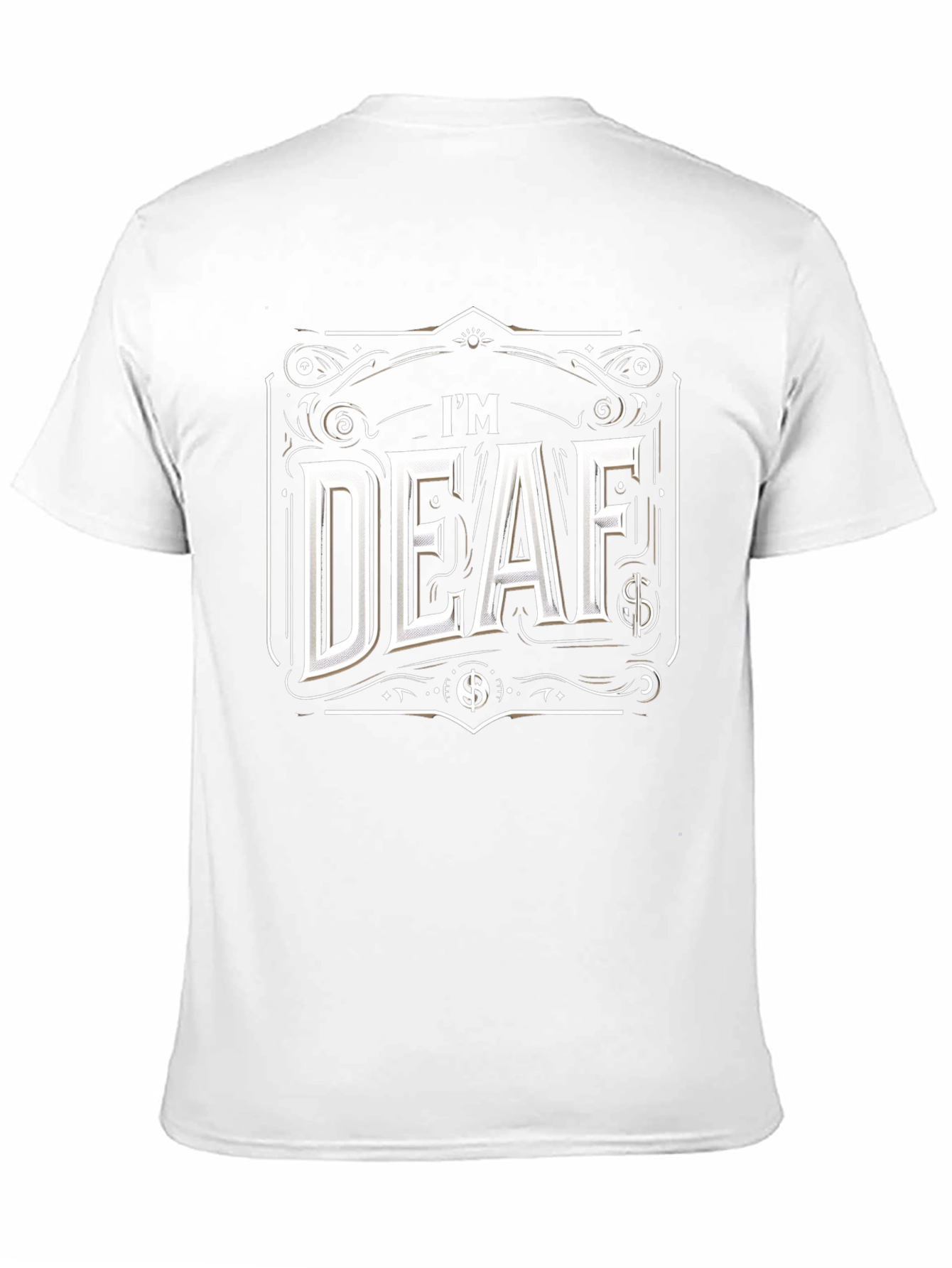 Im Deaf Graphic T-Shirt - Black Cotton Tee