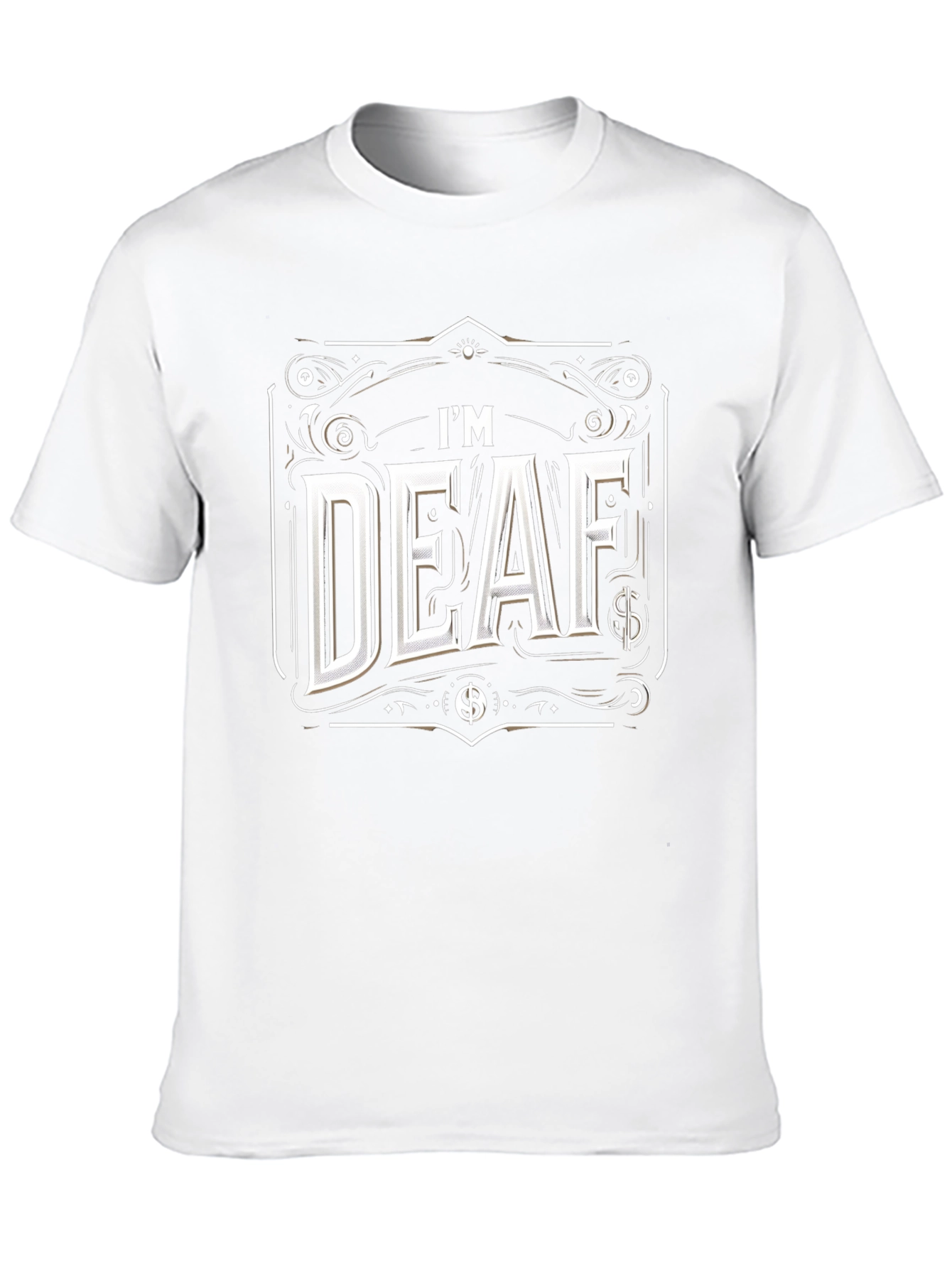 Im Deaf Graphic T-Shirt - Black Cotton Tee