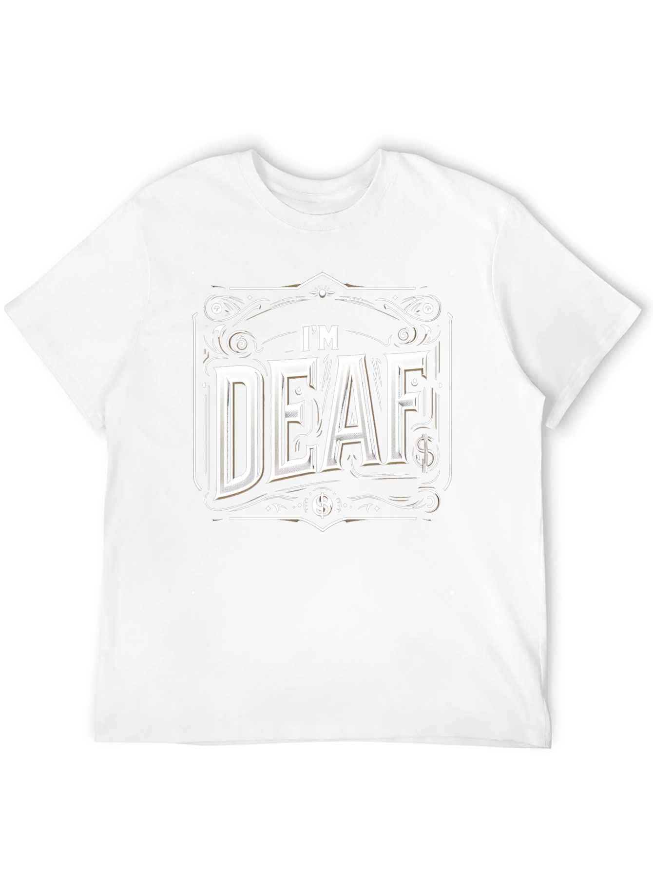 Im Deaf Graphic T-Shirt - Black Cotton Tee
