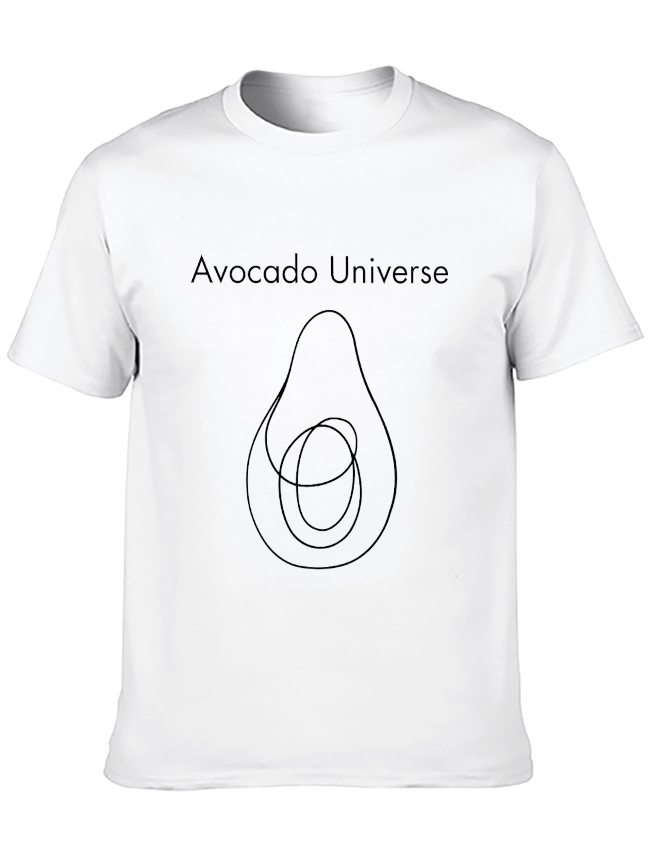Avocado Universe Graphic Tee - Black Cotton T-Shirt
