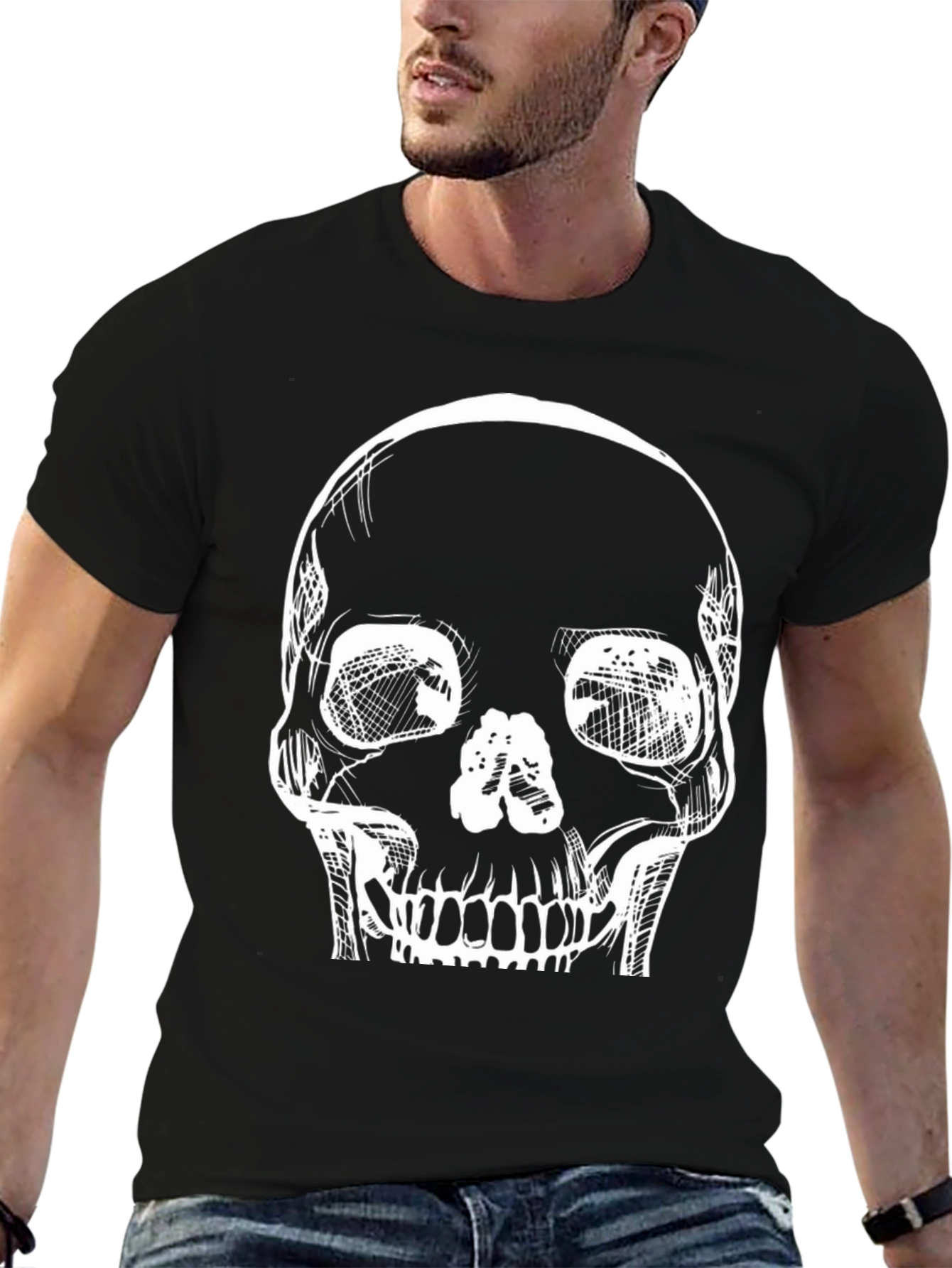 Skull Graphic Black T-Shirt