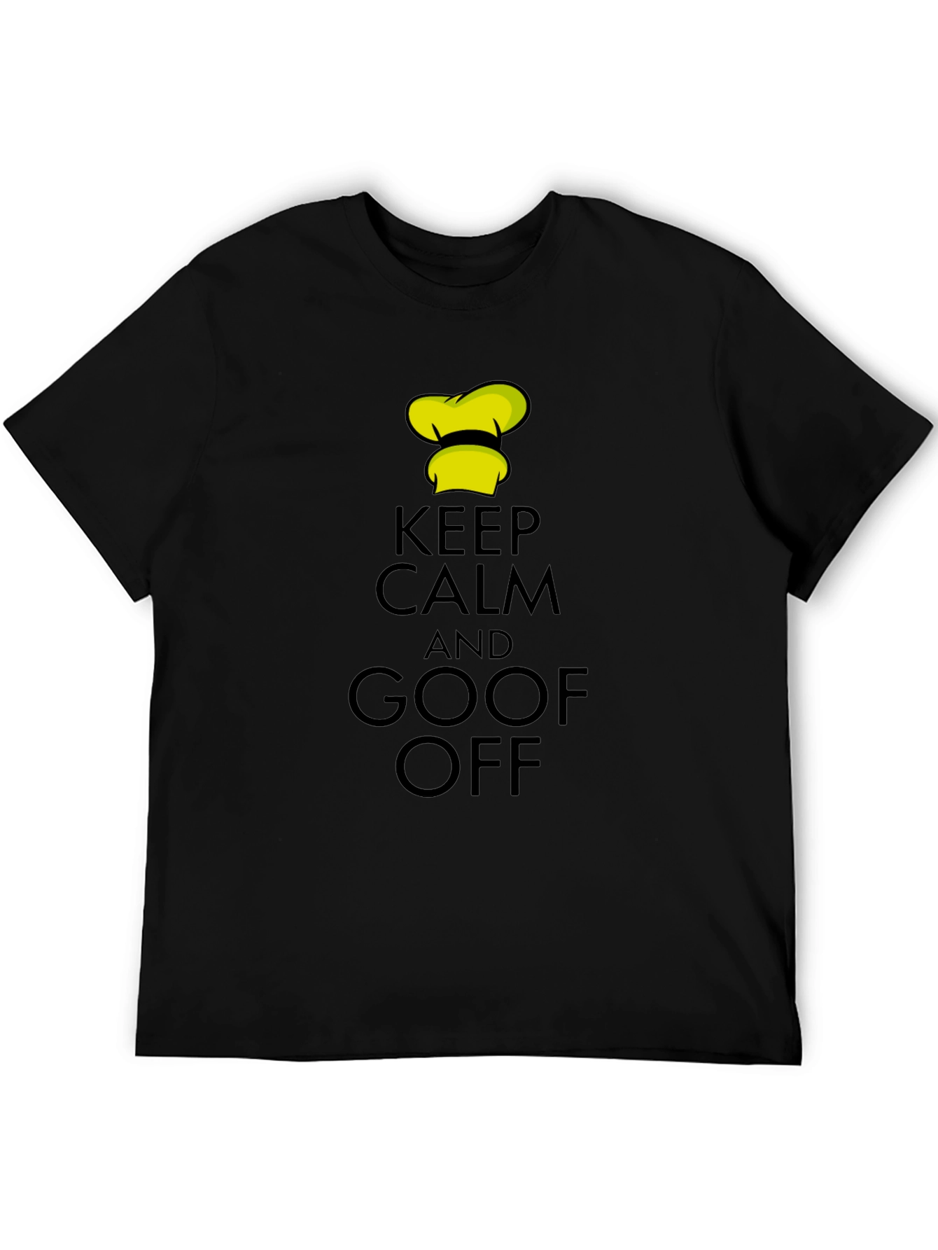 Keep Calm and Goof Off Black T-Shirt