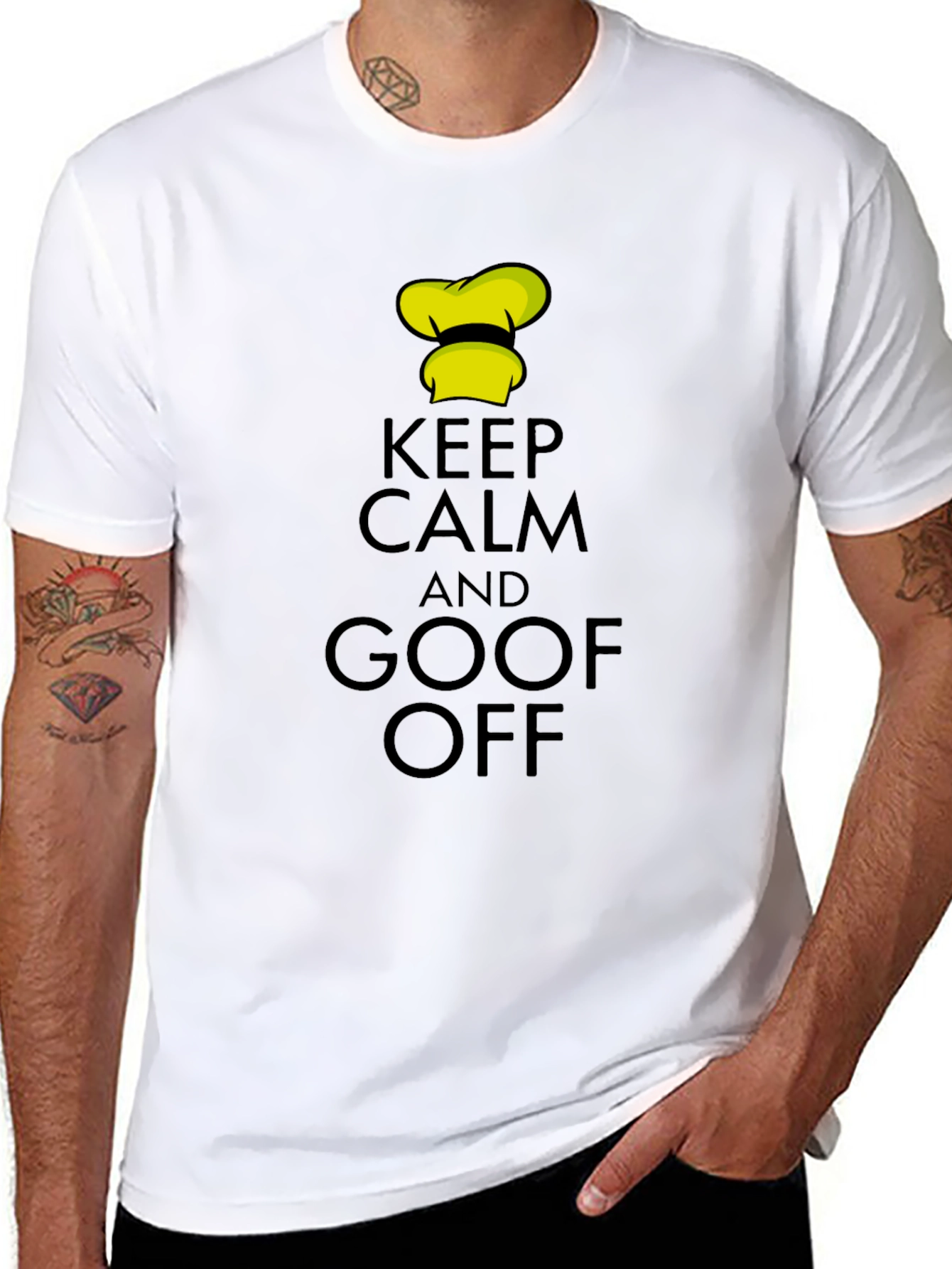 Keep Calm and Goof Off Black T-Shirt