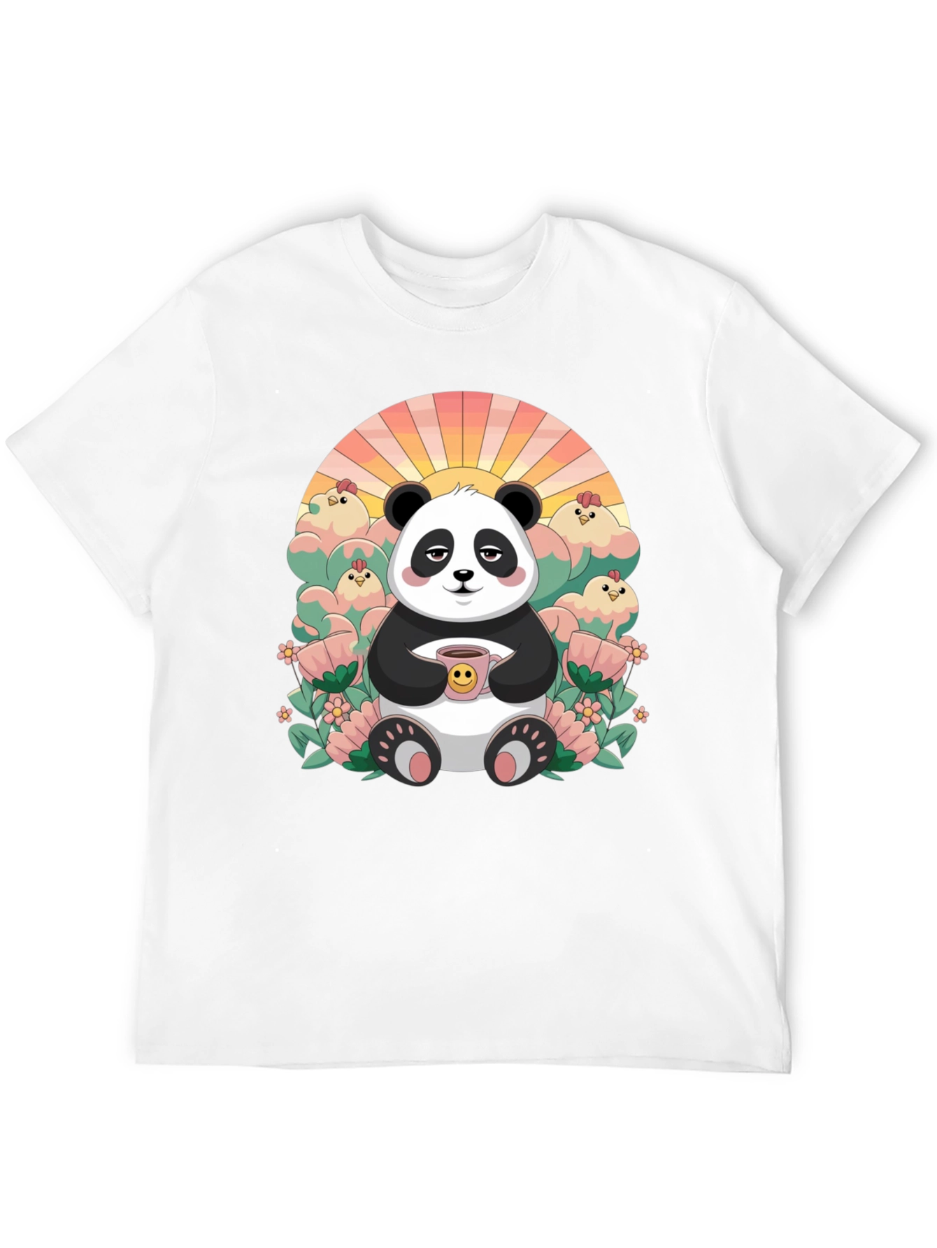 Lazy Panda Coffee T-Shirt - Relaxed Comfort