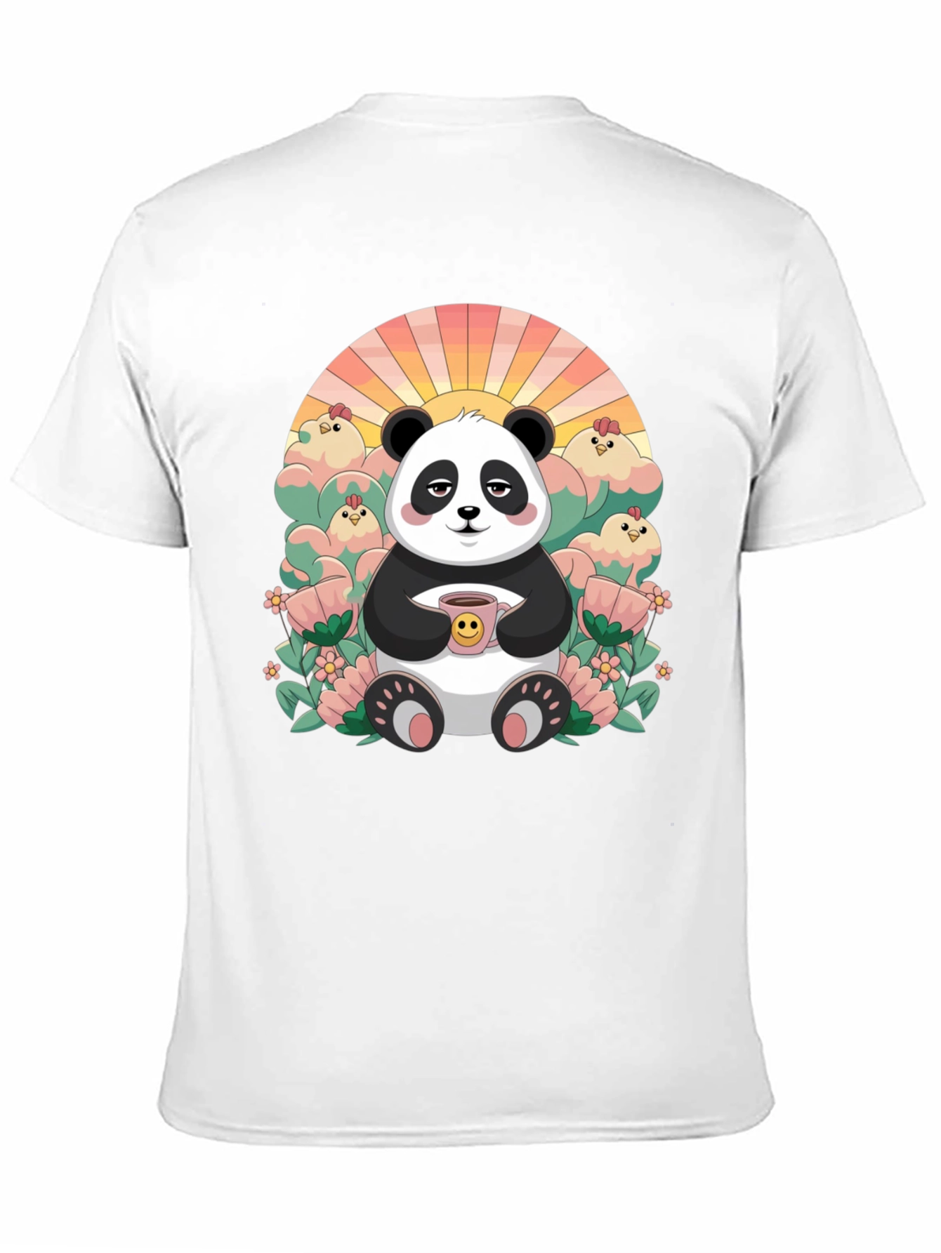 Lazy Panda Coffee T-Shirt - Relaxed Comfort