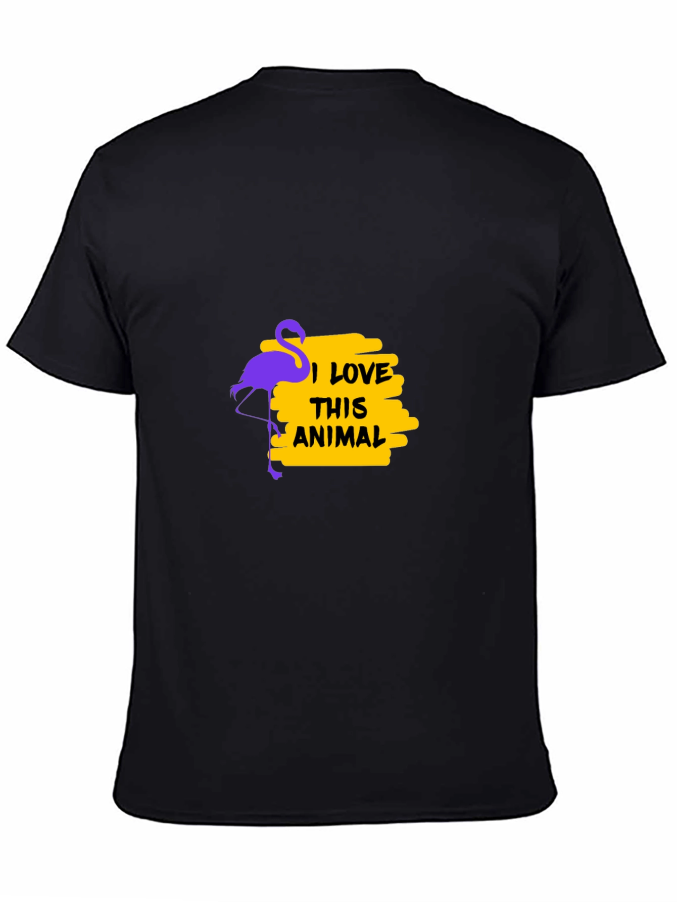 Flamingo Lover Black T-Shirt