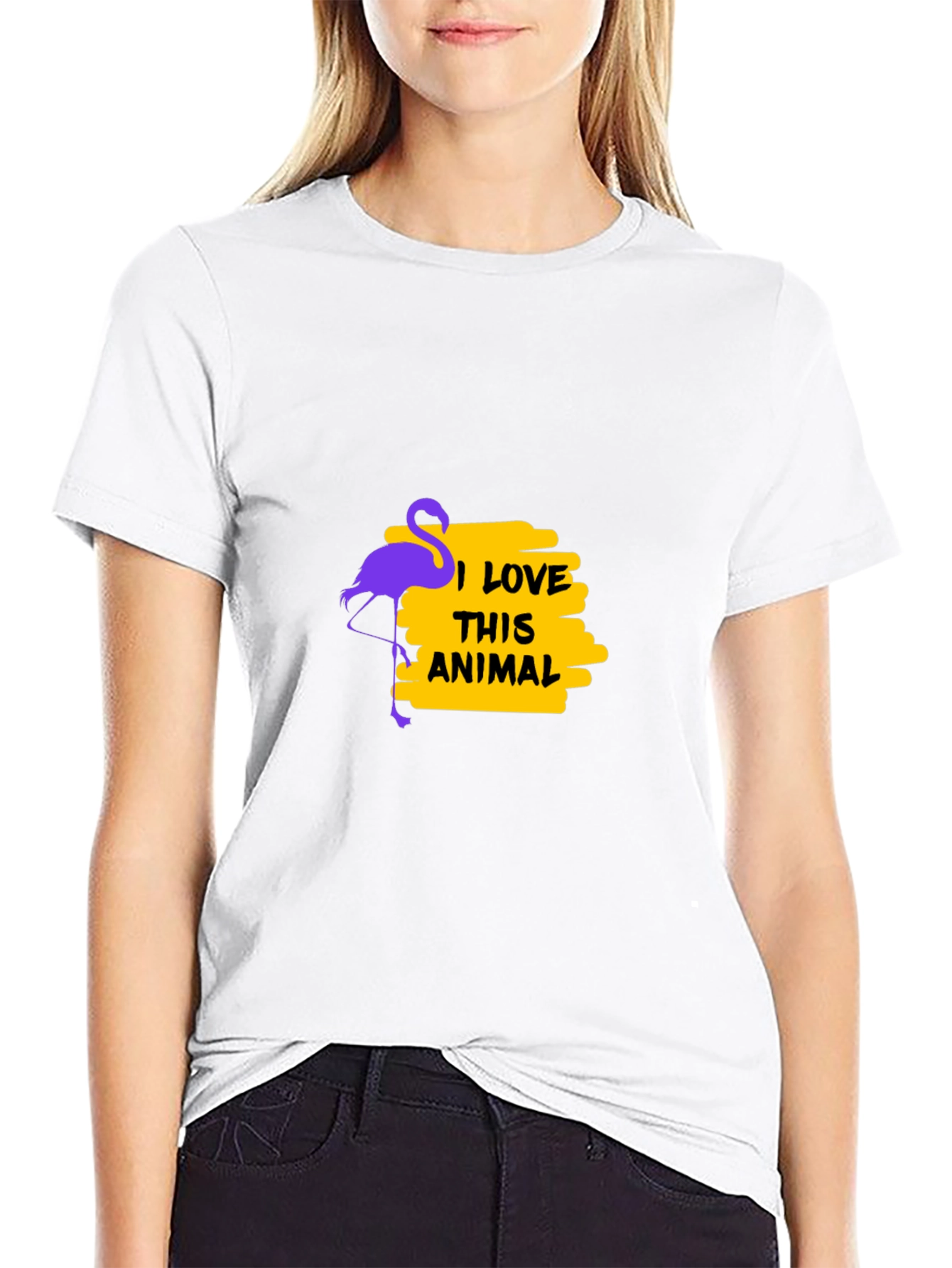 Flamingo Lover Black T-Shirt