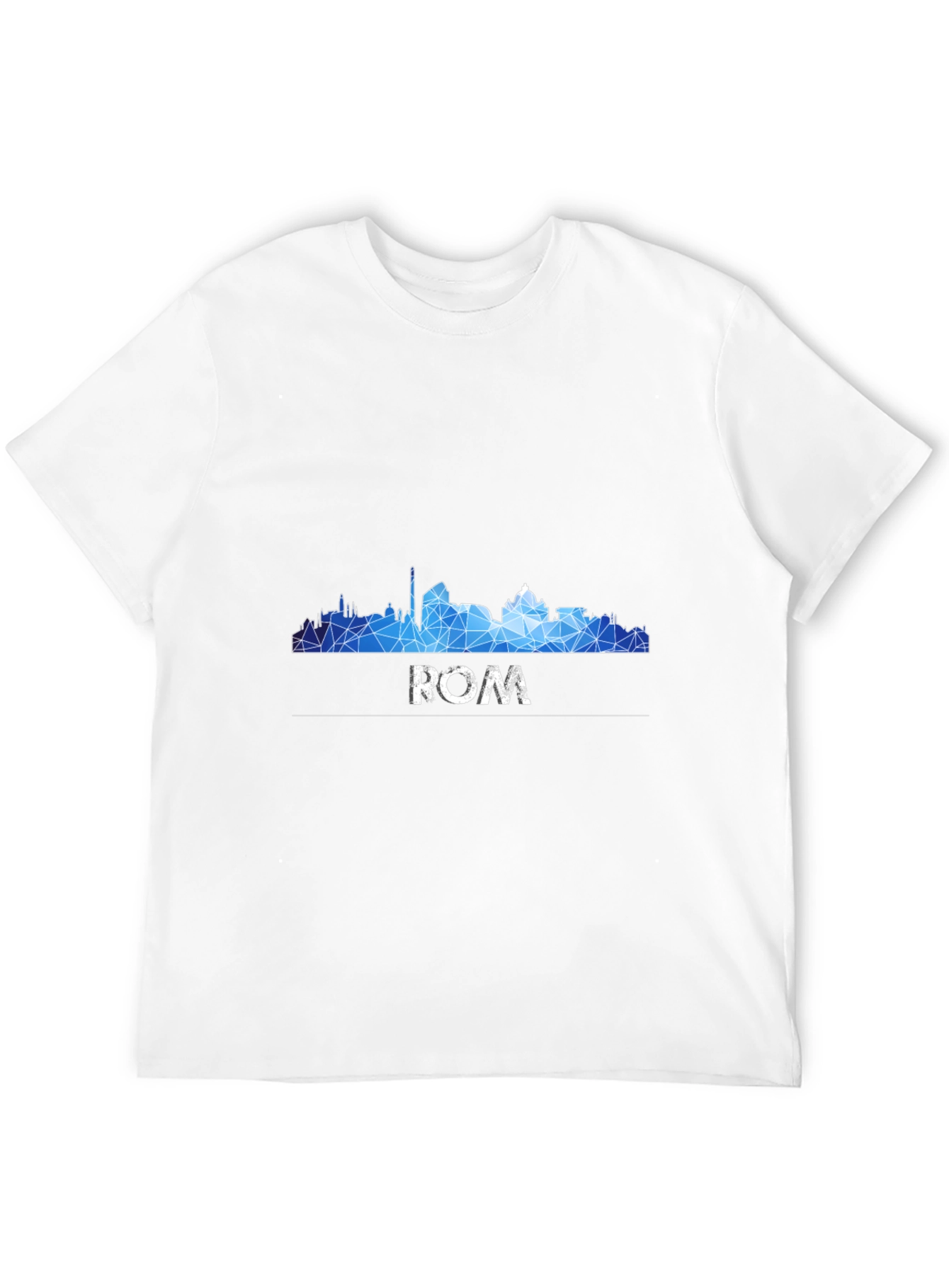 Rome Skyline Graphic Tee - Geometric Print