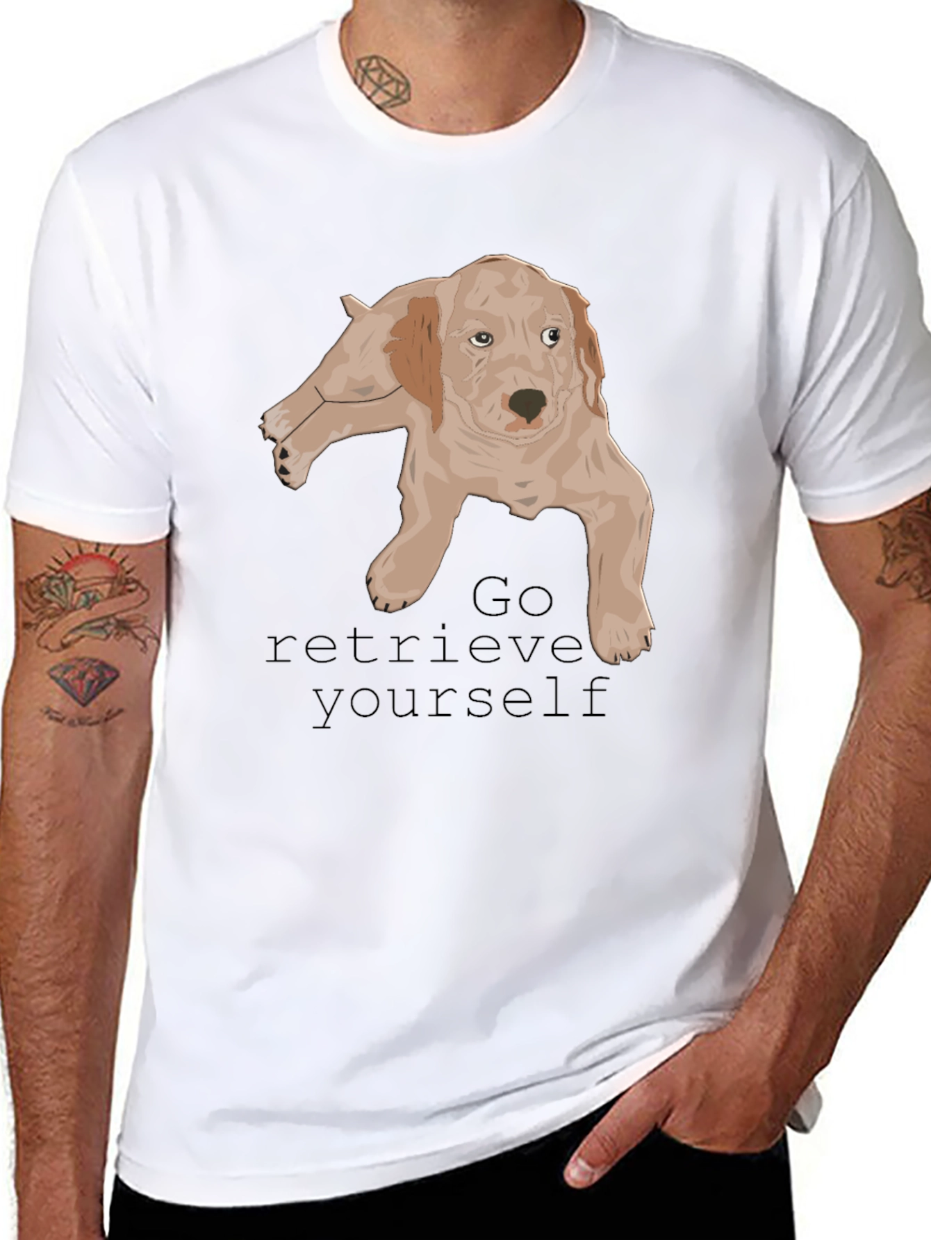 Dog Lover T-Shirt: Go Retrieve Yourself