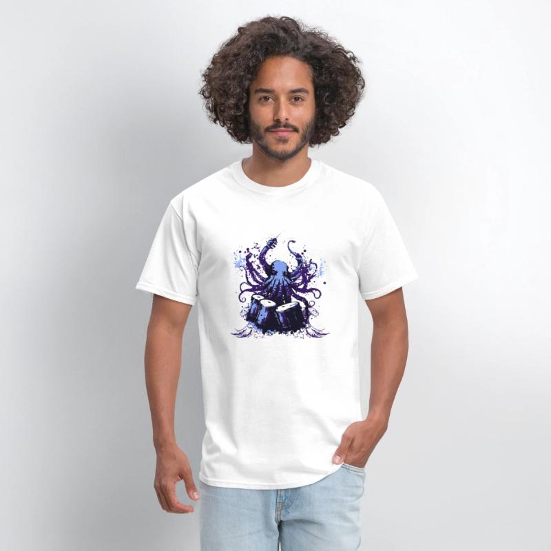 Octopus Drum Conductor – Musical Sea Monster Art