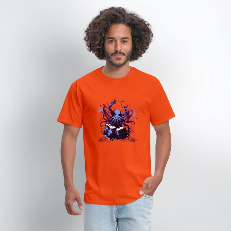 Octopus Drum Conductor – Musical Sea Monster Art