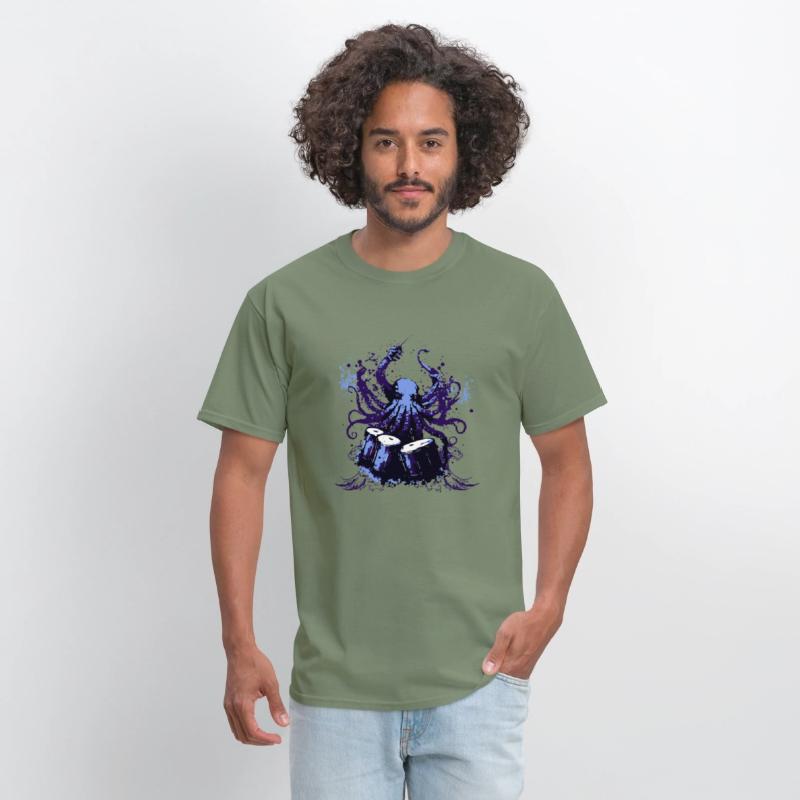 Octopus Drum Conductor – Musical Sea Monster Art