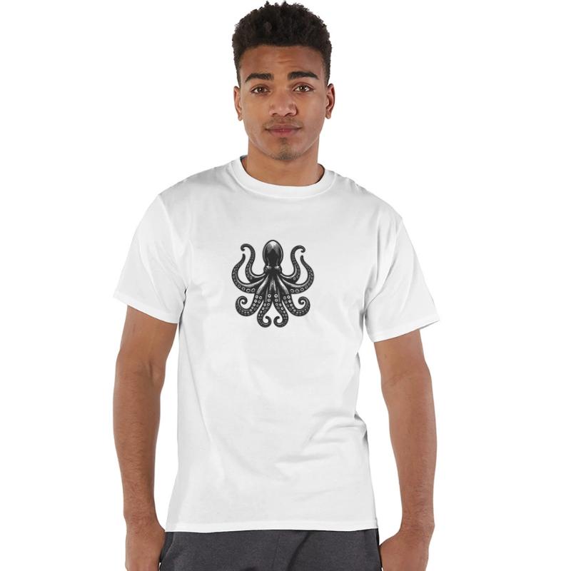 Octopus With Eight Arms And Suction Cups