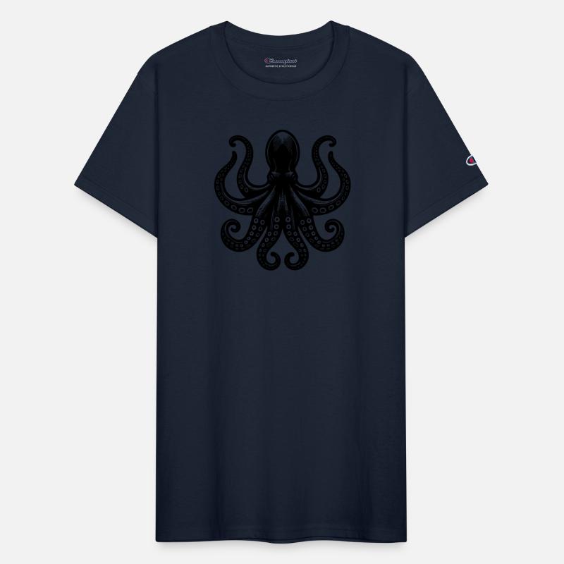 Octopus With Eight Arms And Suction Cups