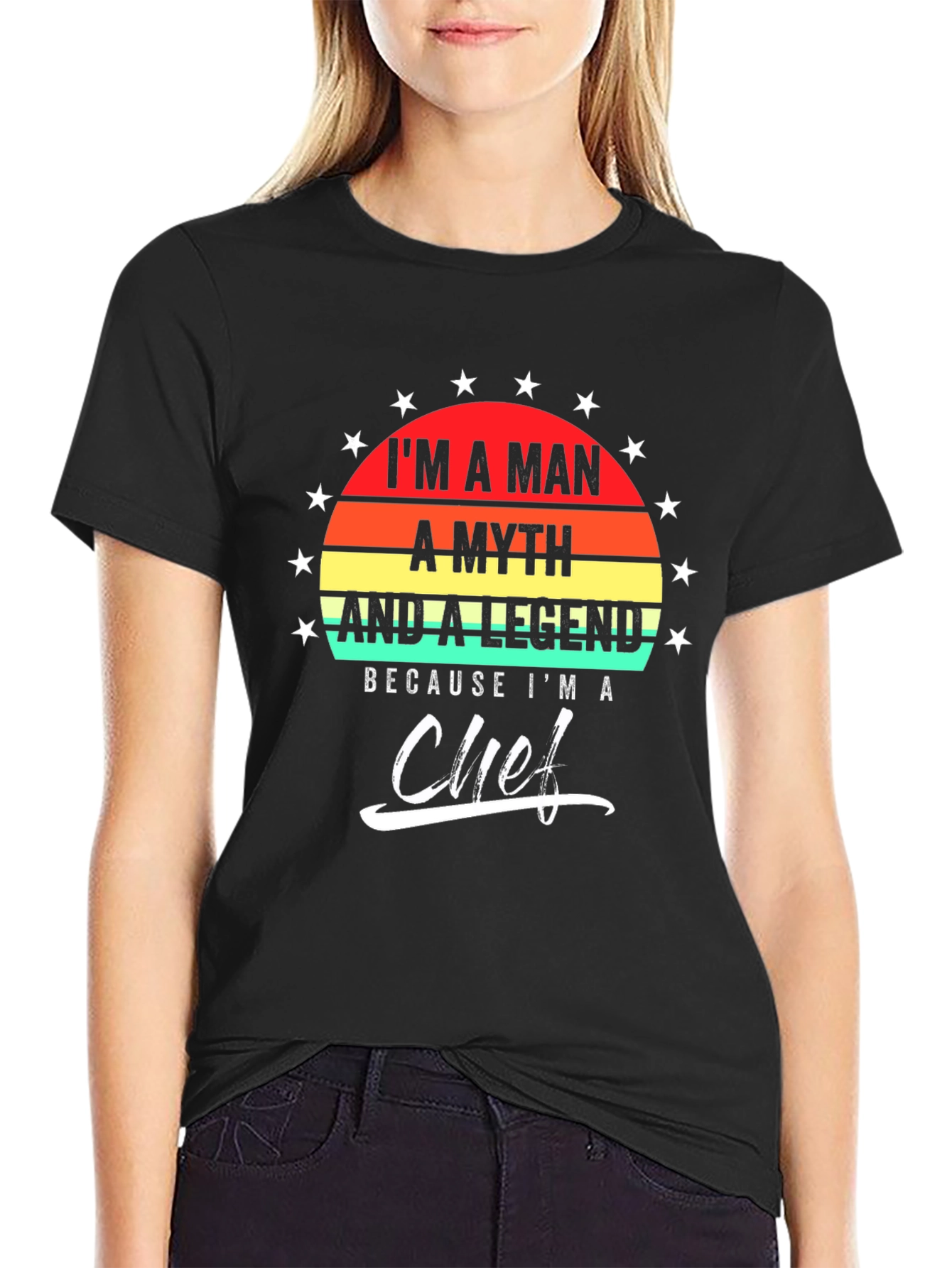 Im A Man A Myth Chef T-Shirt