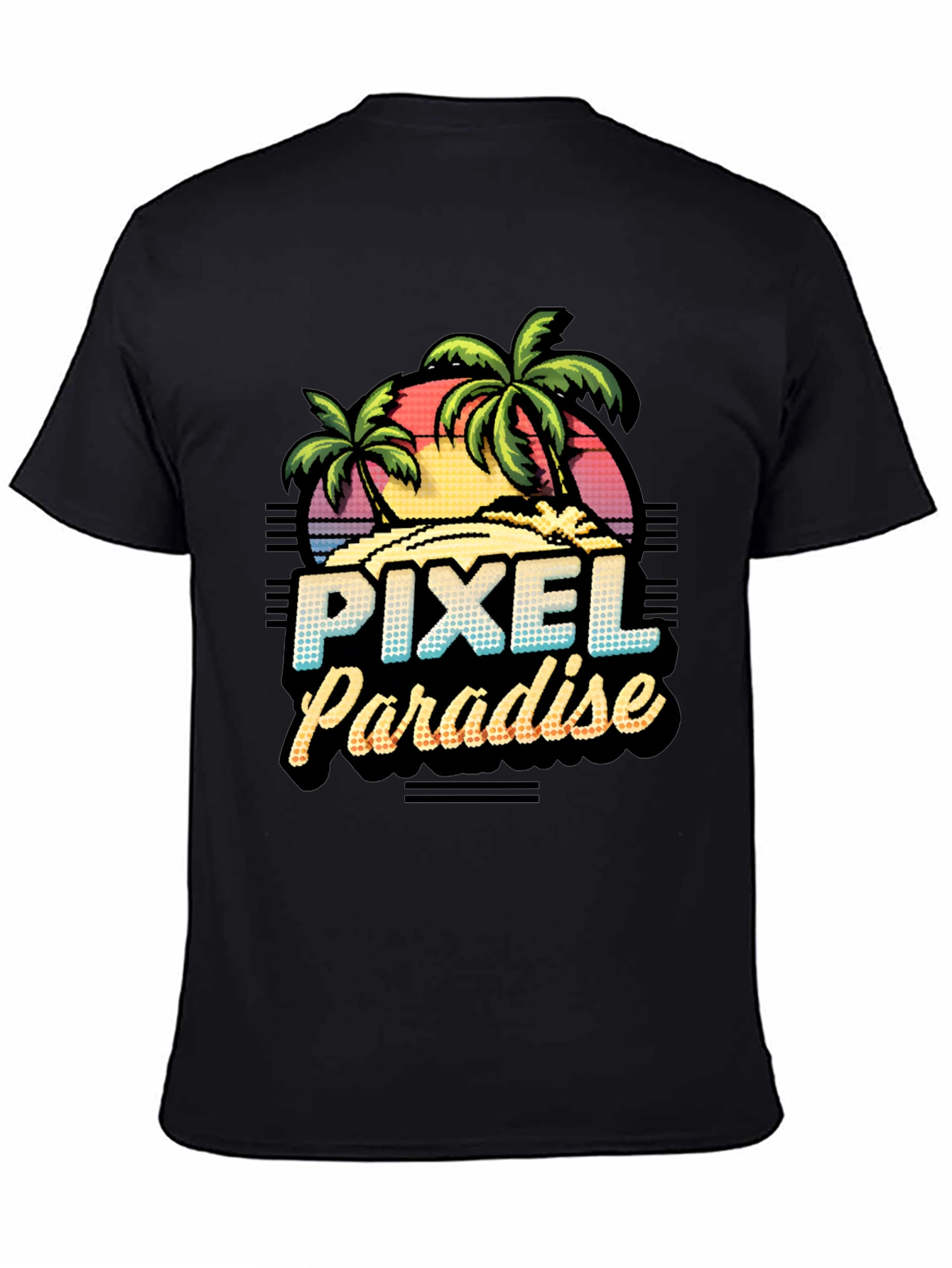 Pixel Paradise Retro Graphic T-Shirt
