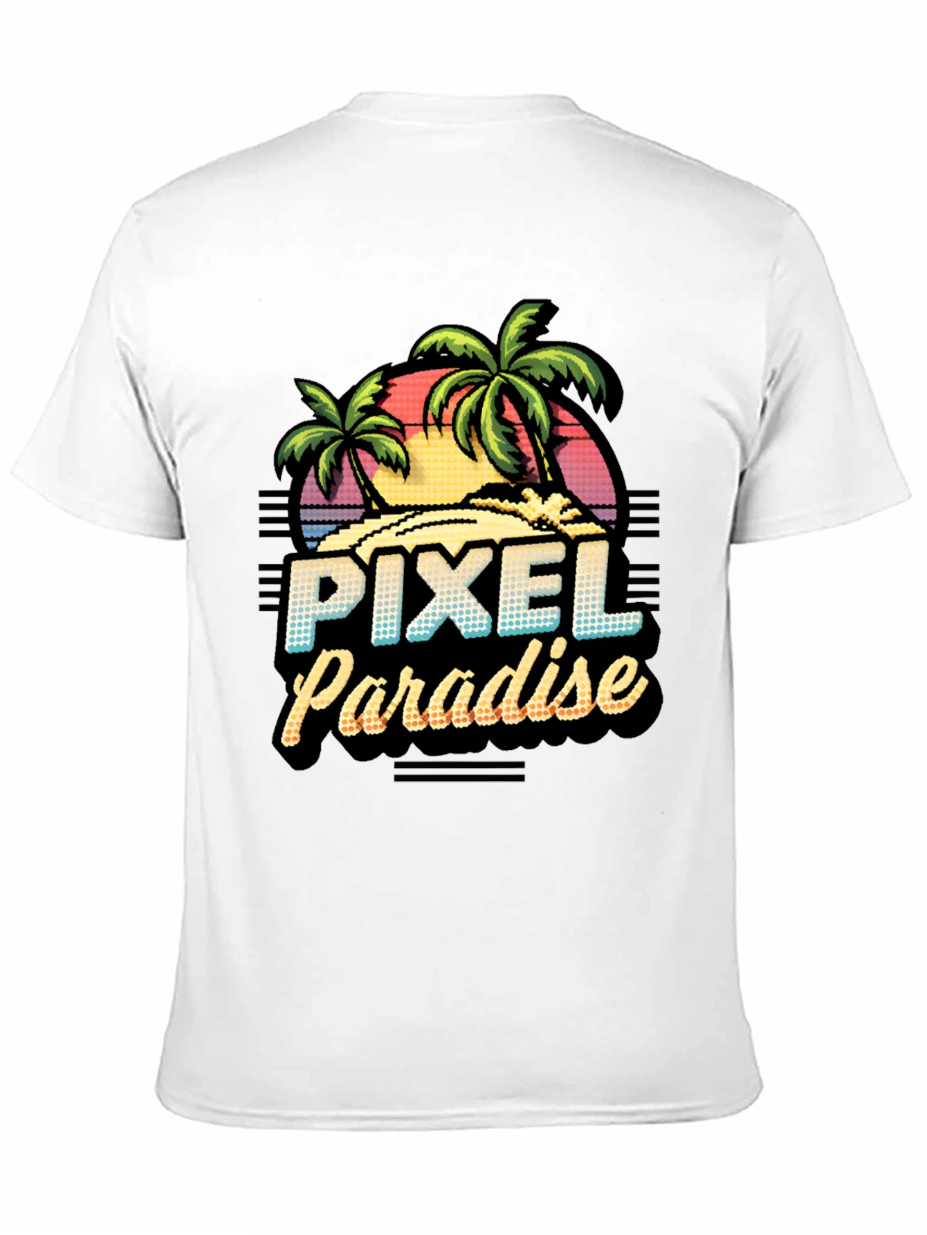 Pixel Paradise Retro Graphic T-Shirt