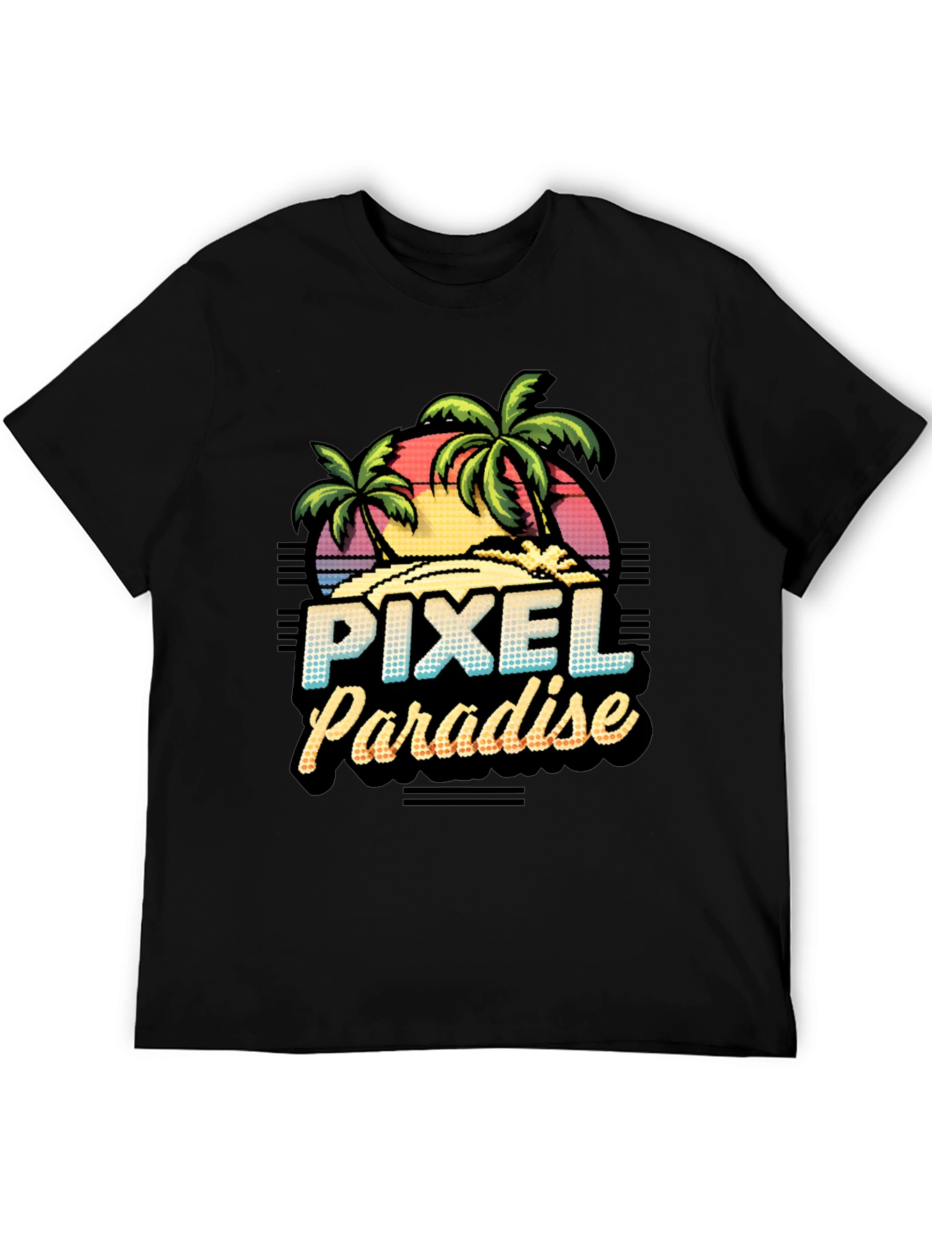 Pixel Paradise Retro Graphic T-Shirt