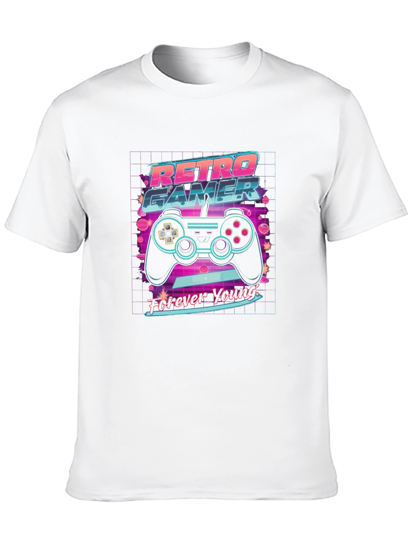 Retro Gamer T-Shirt - Forever Young Design