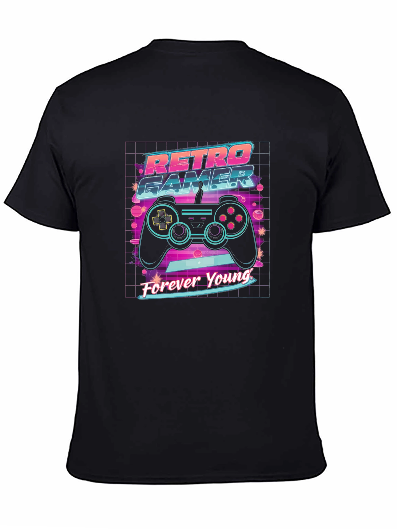 Retro Gamer T-Shirt - Forever Young Design