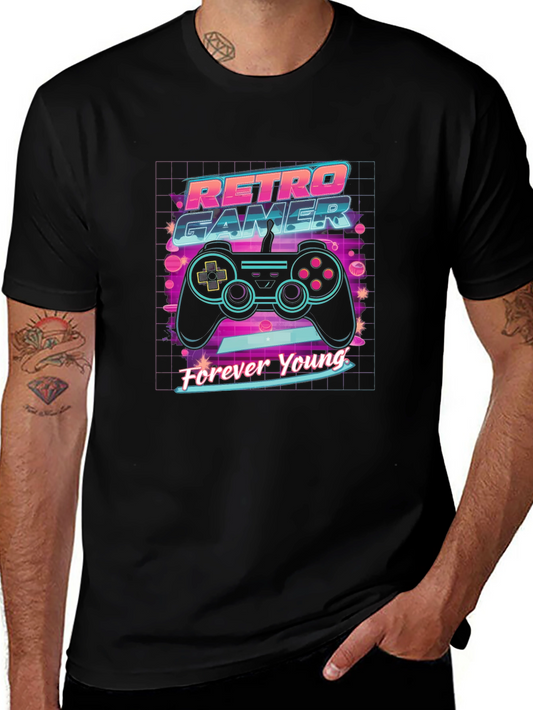 Retro Gamer T-Shirt - Forever Young Design
