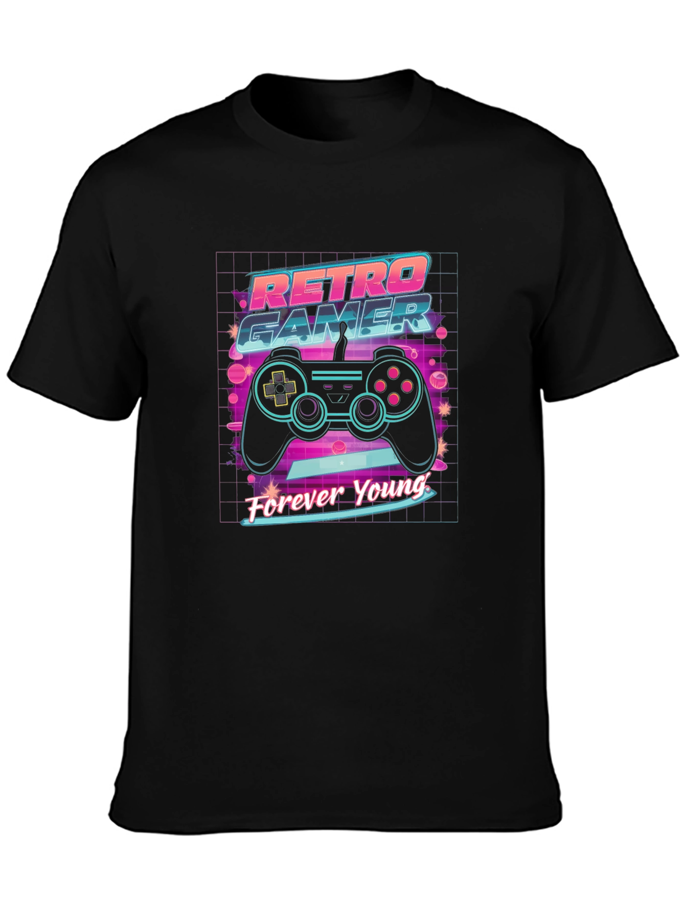 Retro Gamer T-Shirt - Forever Young Design