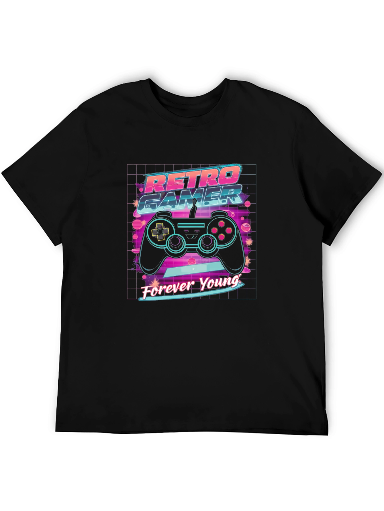 Retro Gamer T-Shirt - Forever Young Design