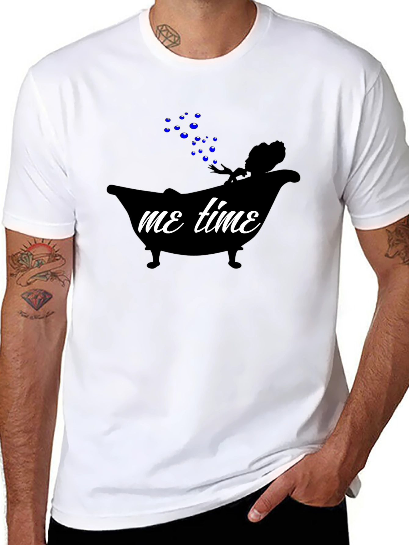 Me Time T-Shirt - Relaxing Bathtub Graphic Tee