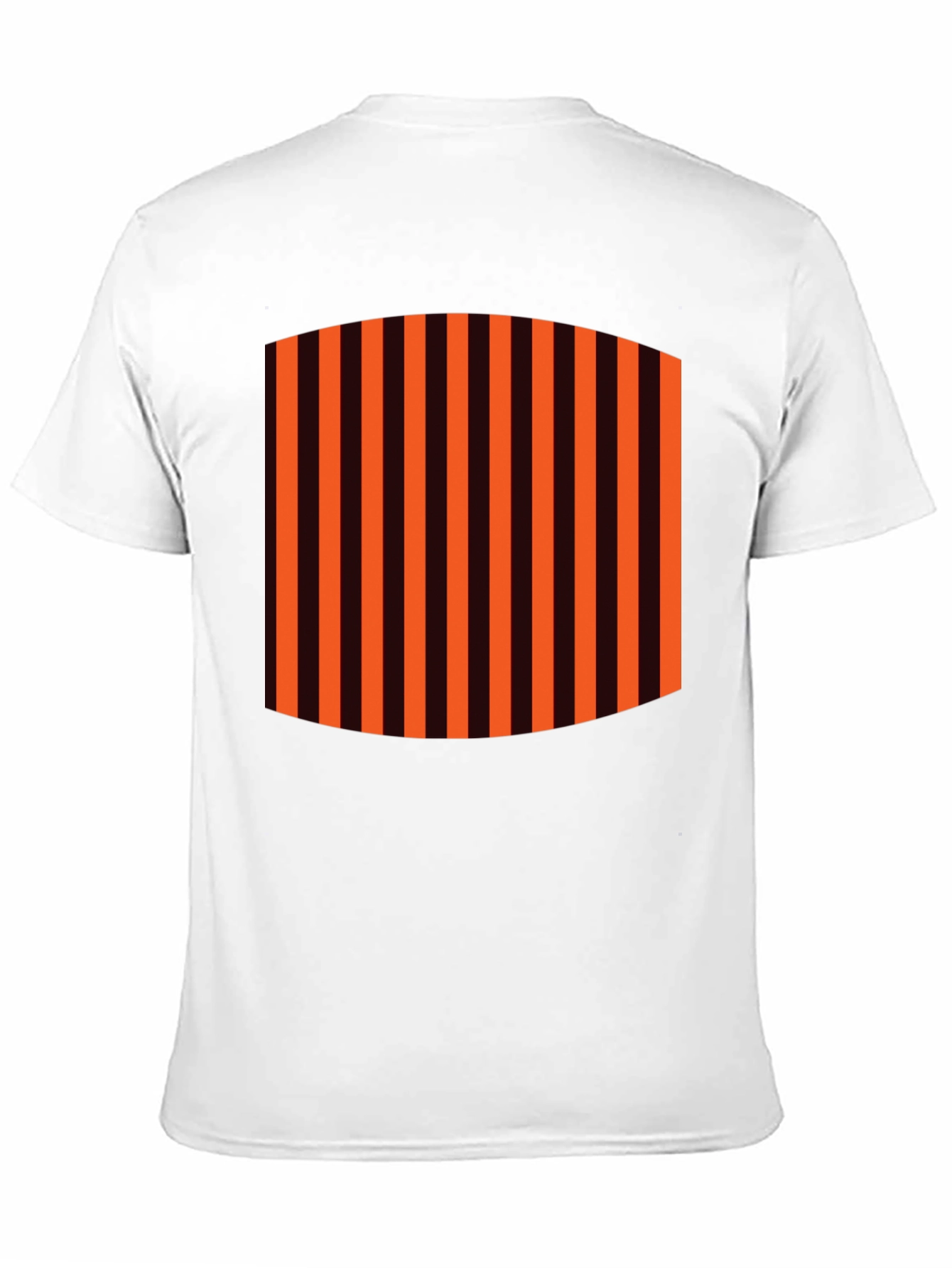 Striped Graphic Tee - Black