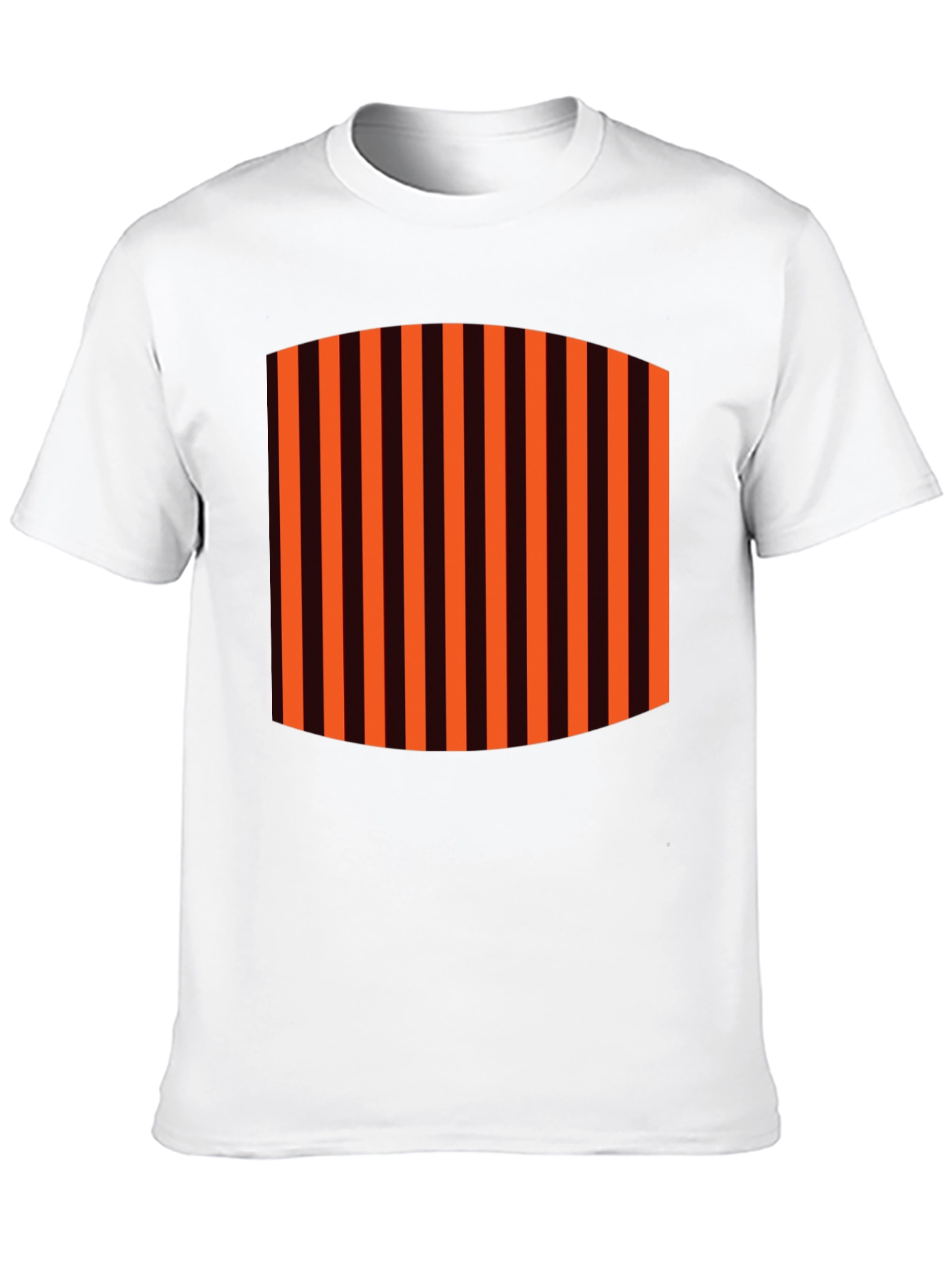 Striped Graphic Tee - Black