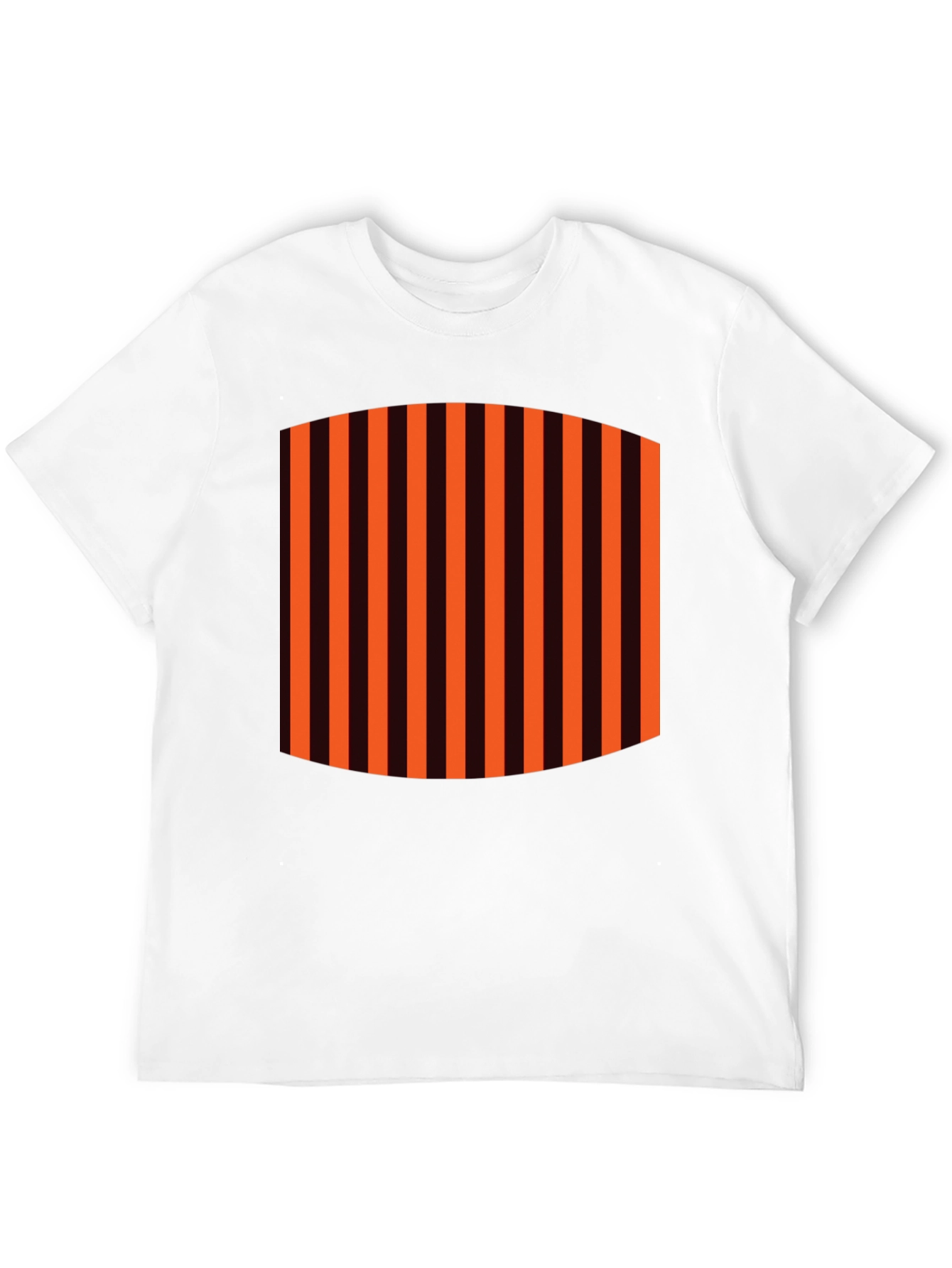 Striped Graphic Tee - Black